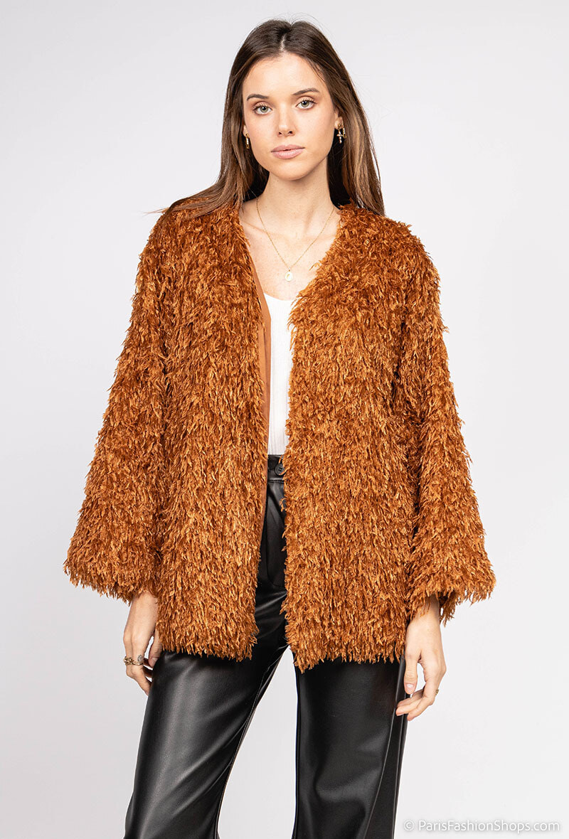 Grossiste J&L - Veste froufrou uni