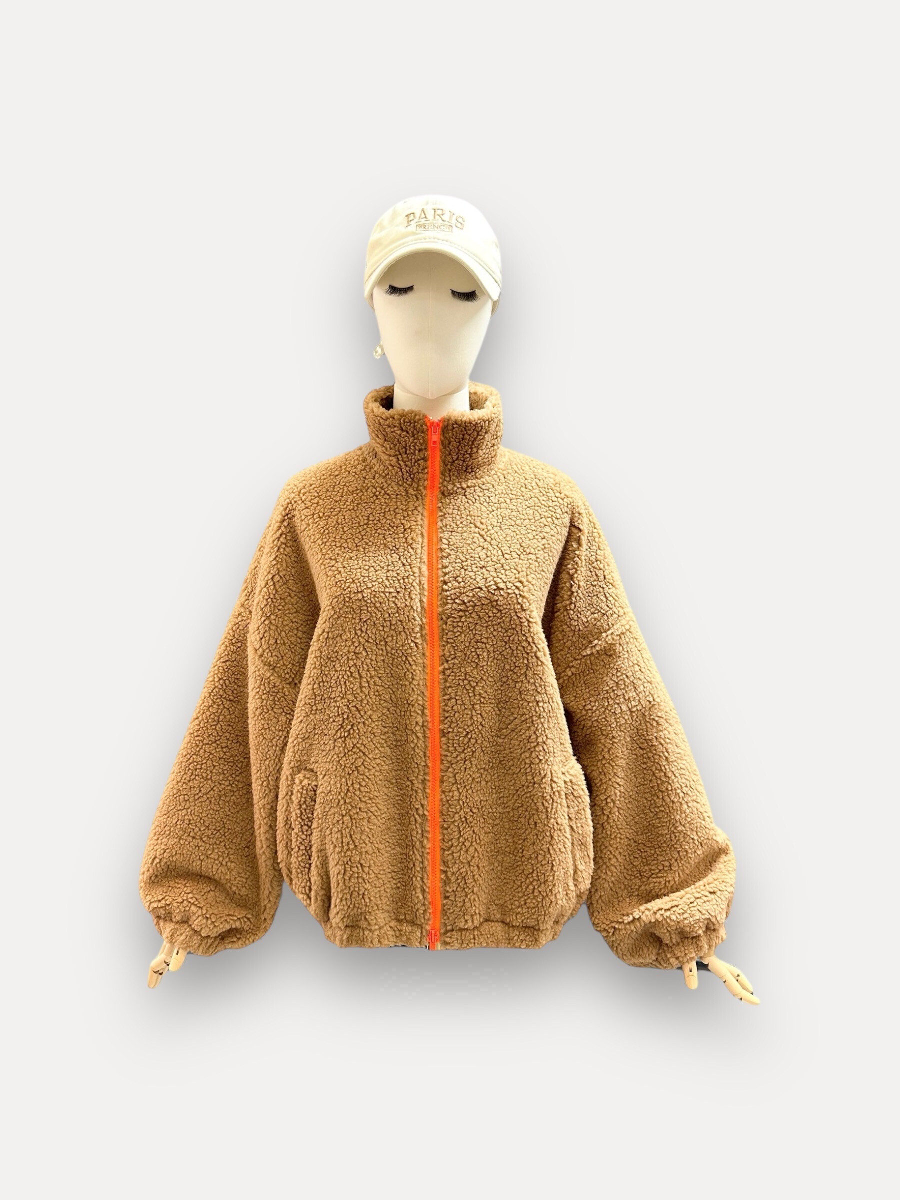 Grossista J&L - Giacca Teddy a manica lunga con zip