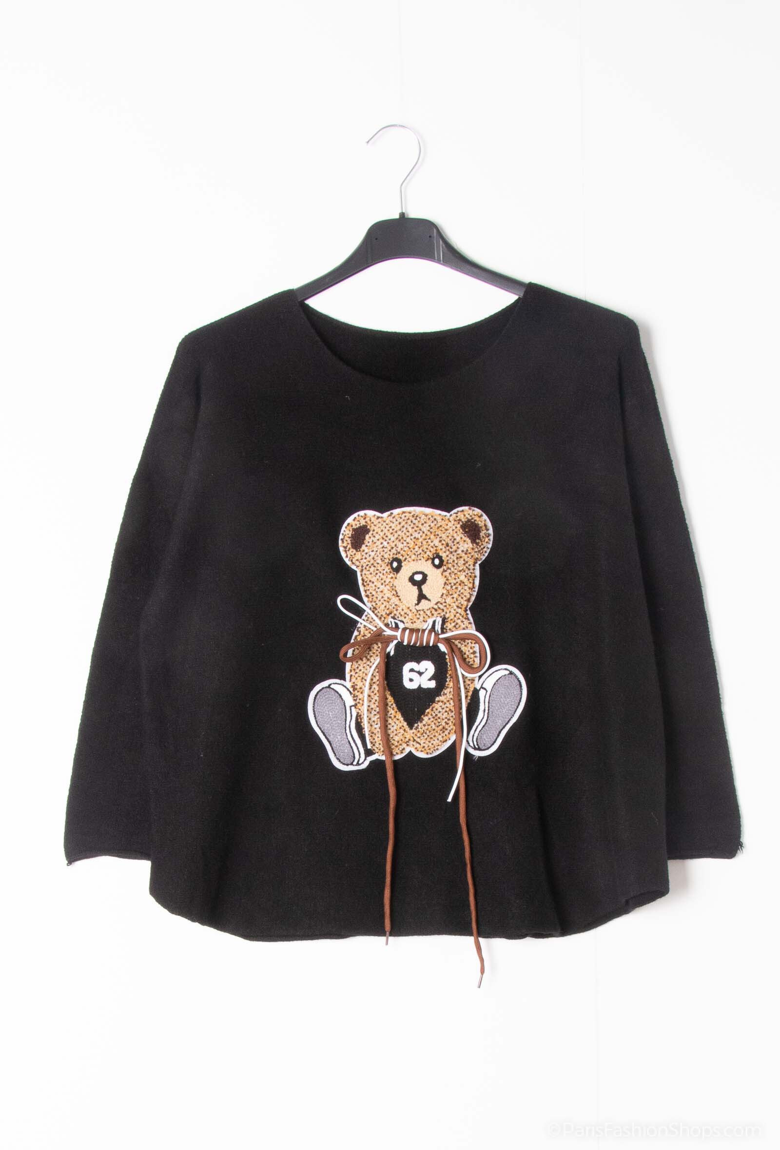 Wholesaler J & MY - Sweater With Bear Print