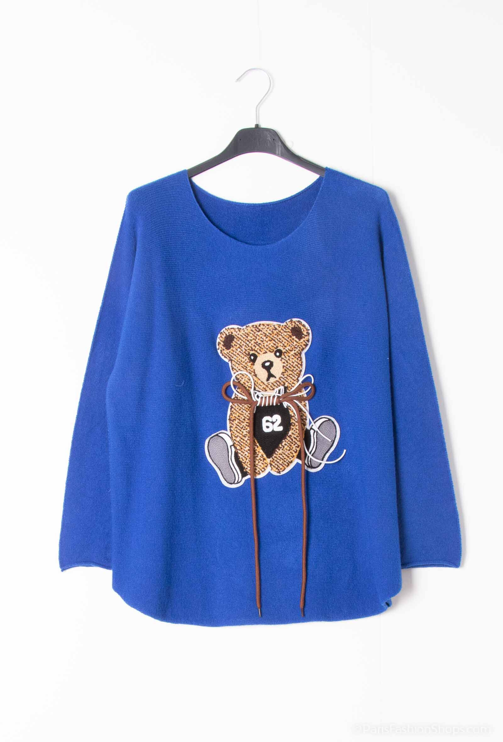 Wholesaler J & MY - Sweater With Bear Print
