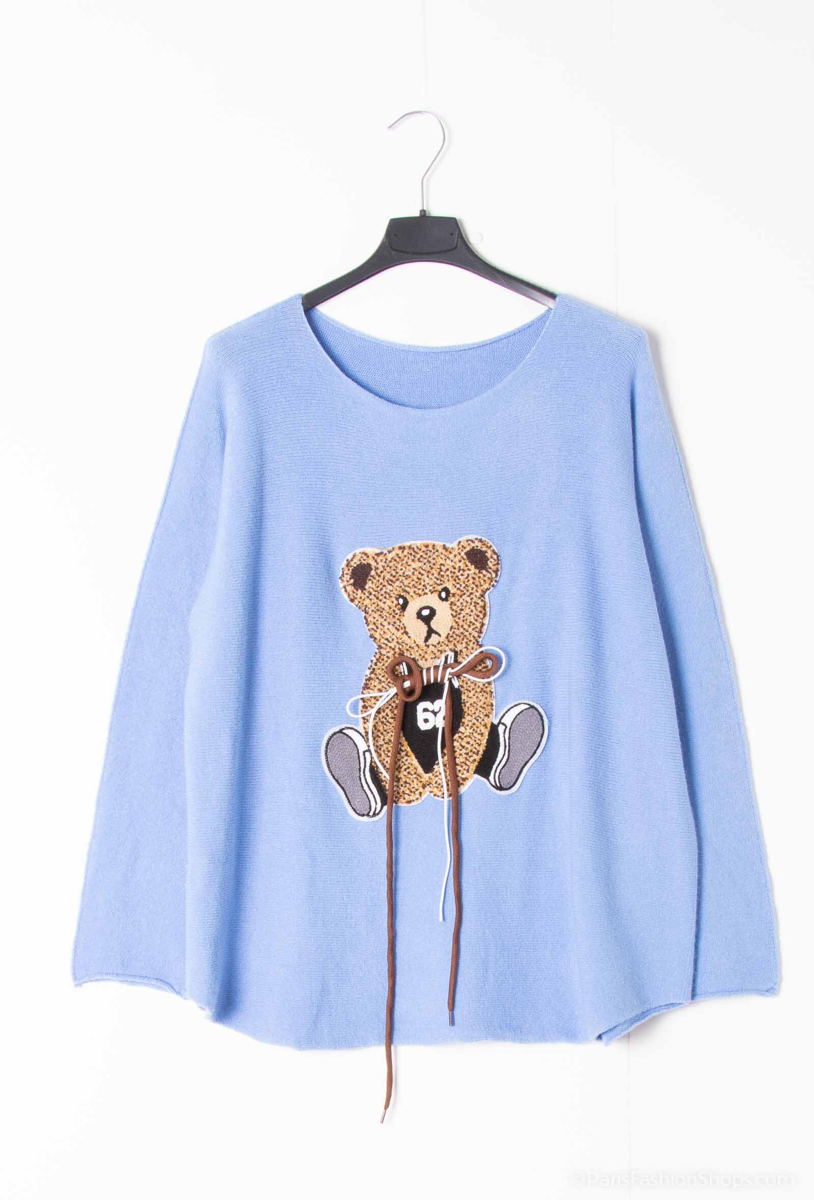 Wholesaler J & MY - Sweater With Bear Print