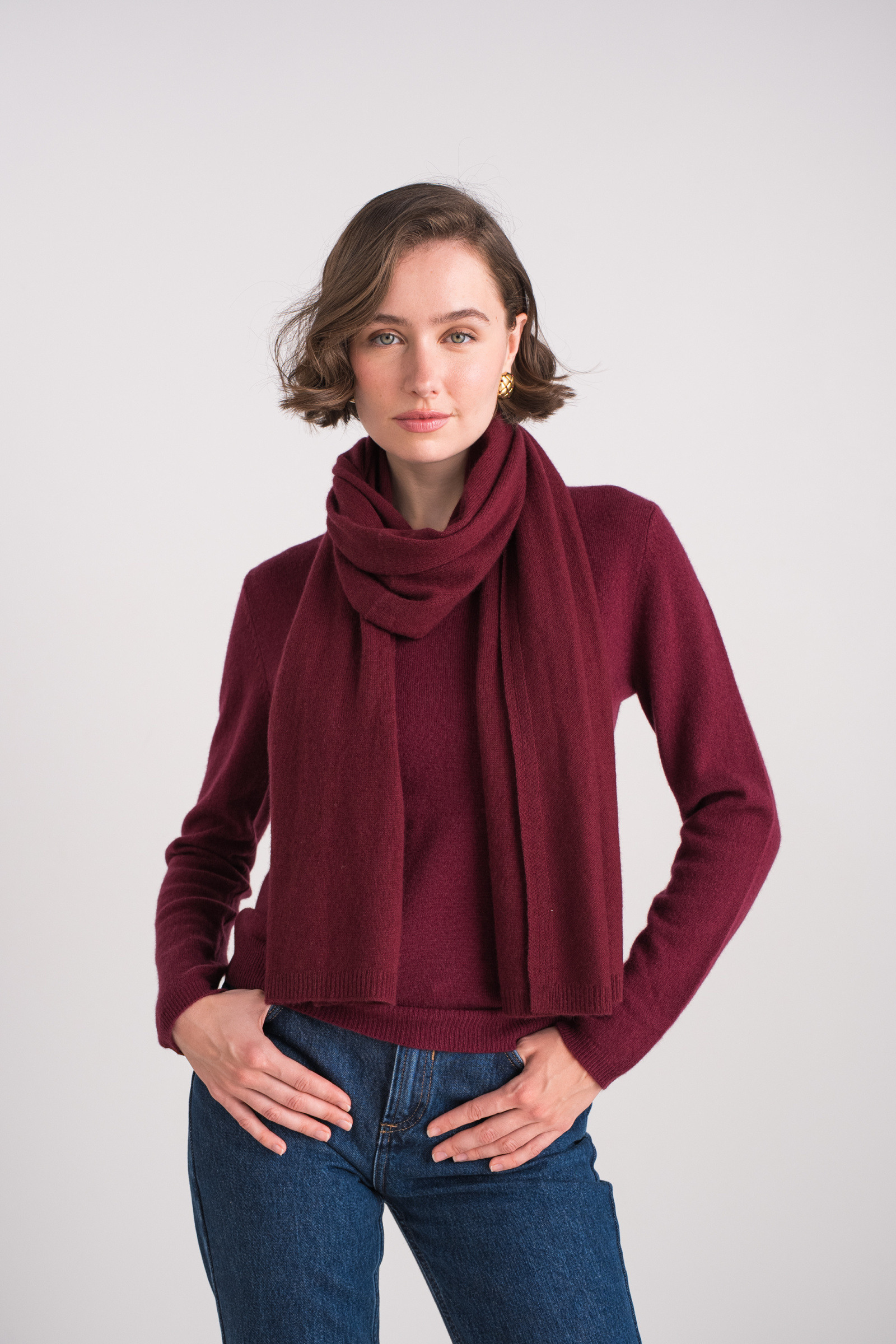 Grossiste jw.atelier - Echarpe 100% cachemire (grand modèle)