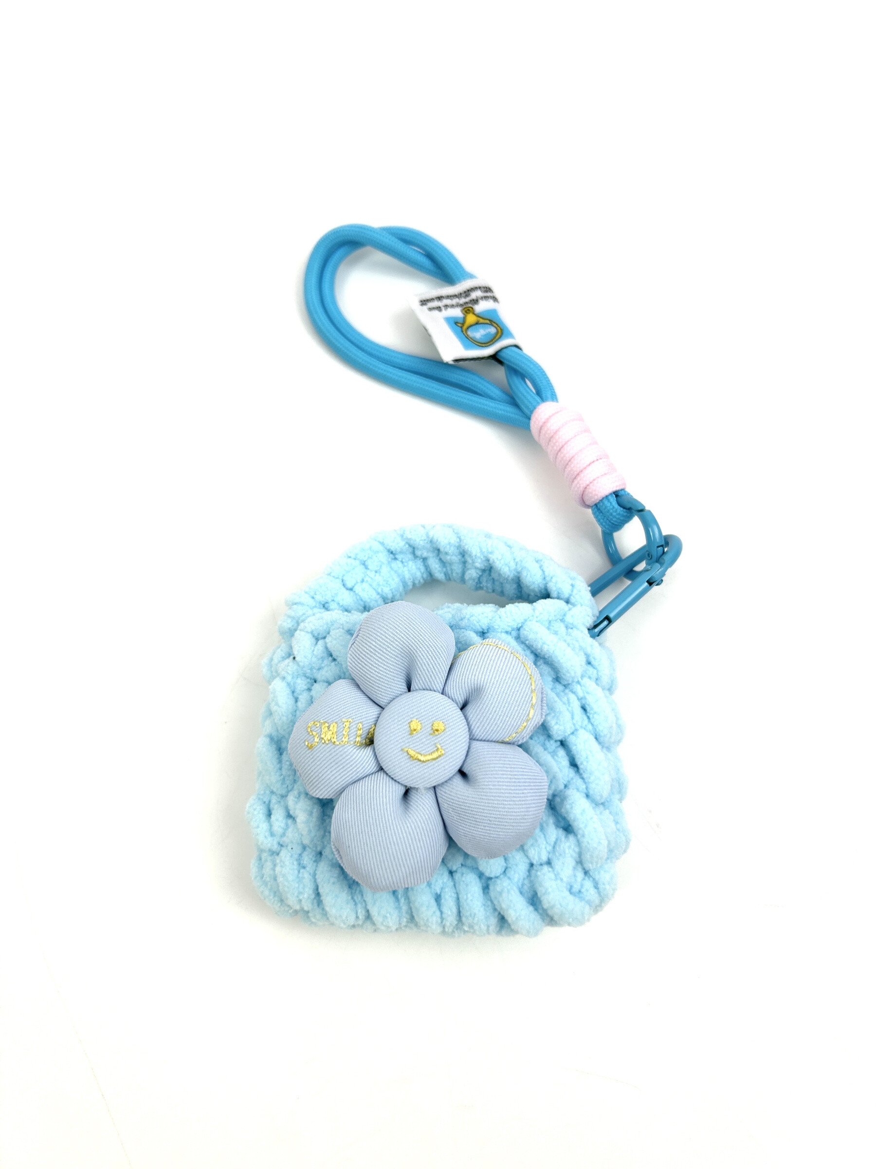 Wholesaler Jade&Clarisse - Grigri key holder Ultra cute bag floral cushion and pompoms
