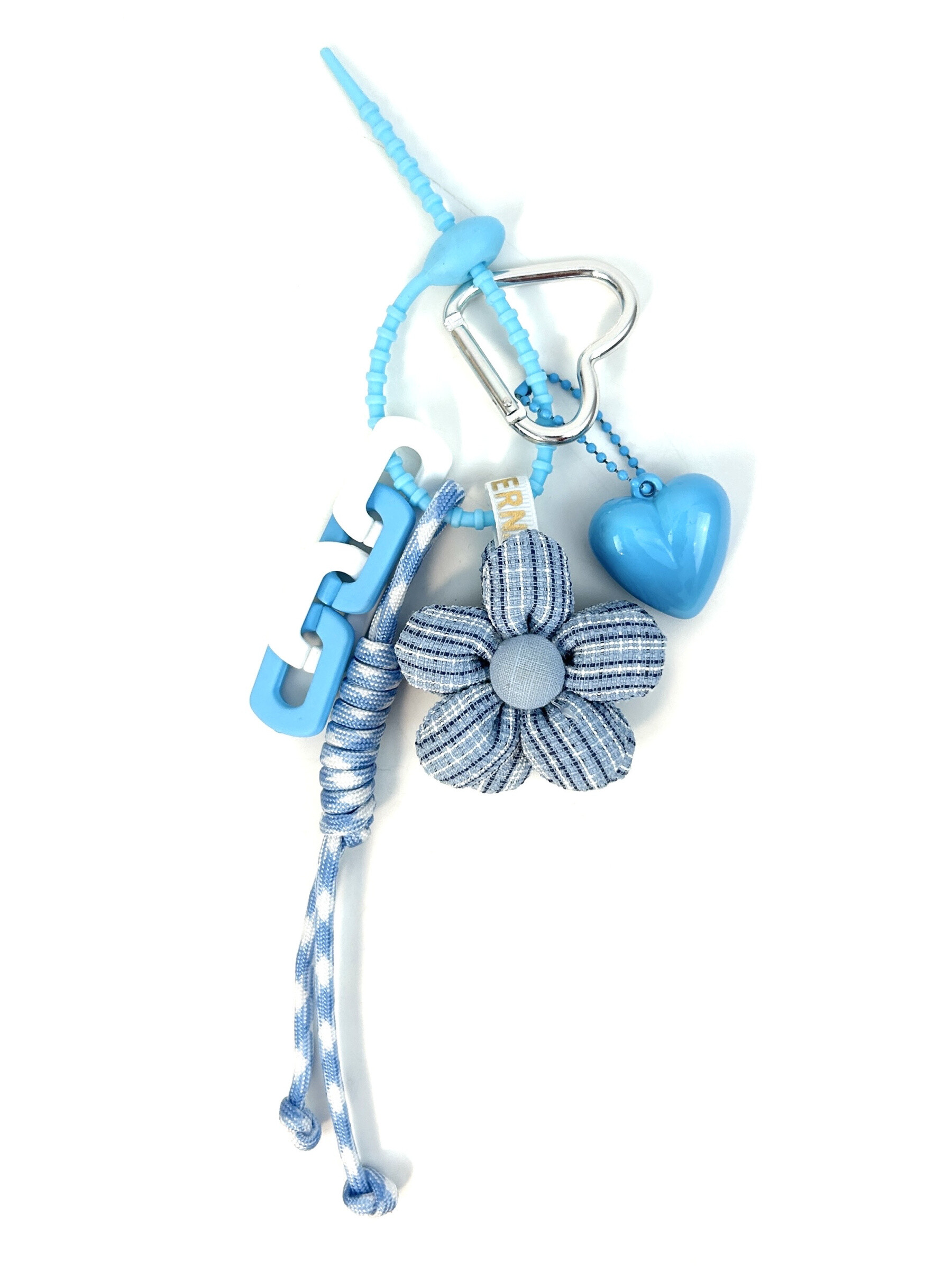 Wholesaler Jade&Clarisse - Grigri key holder Ultra cute bag floral cushion and pompoms