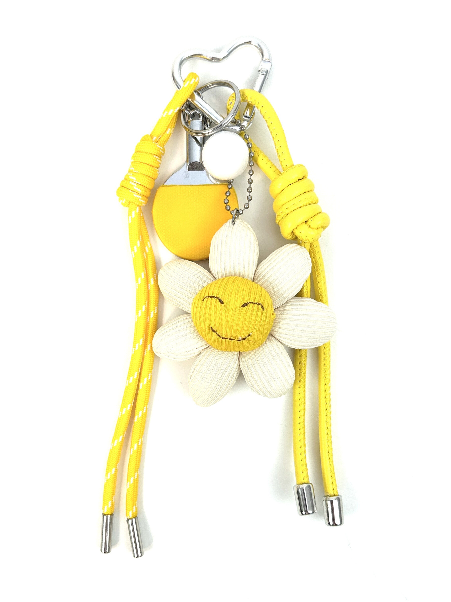 Wholesaler Jade&Clarisse - Grigri key holder Ultra cute bag floral cushion and pompoms
