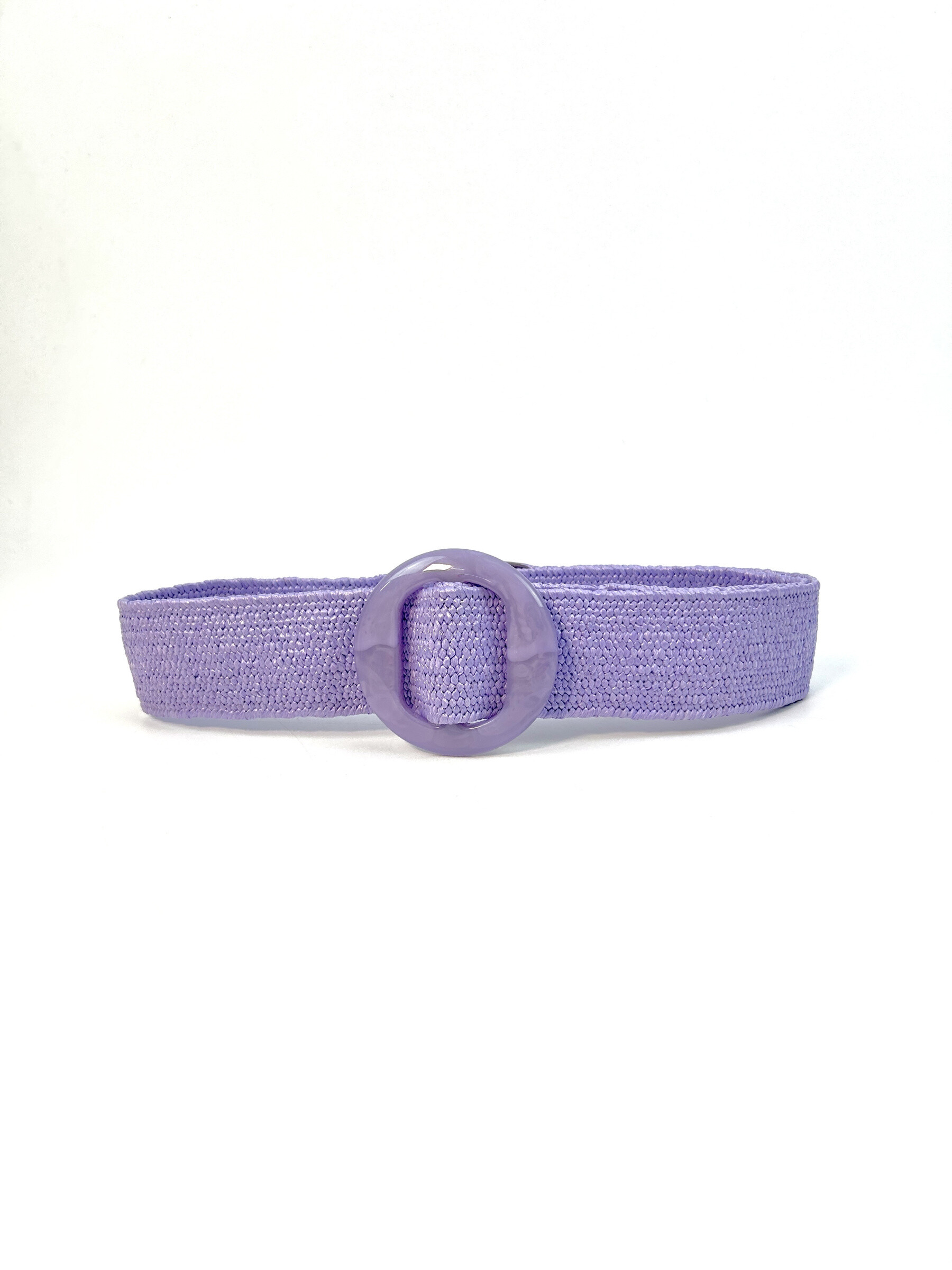 Wholesaler Jade&Clarisse - Round loop woven belt Ivory effect in linen
