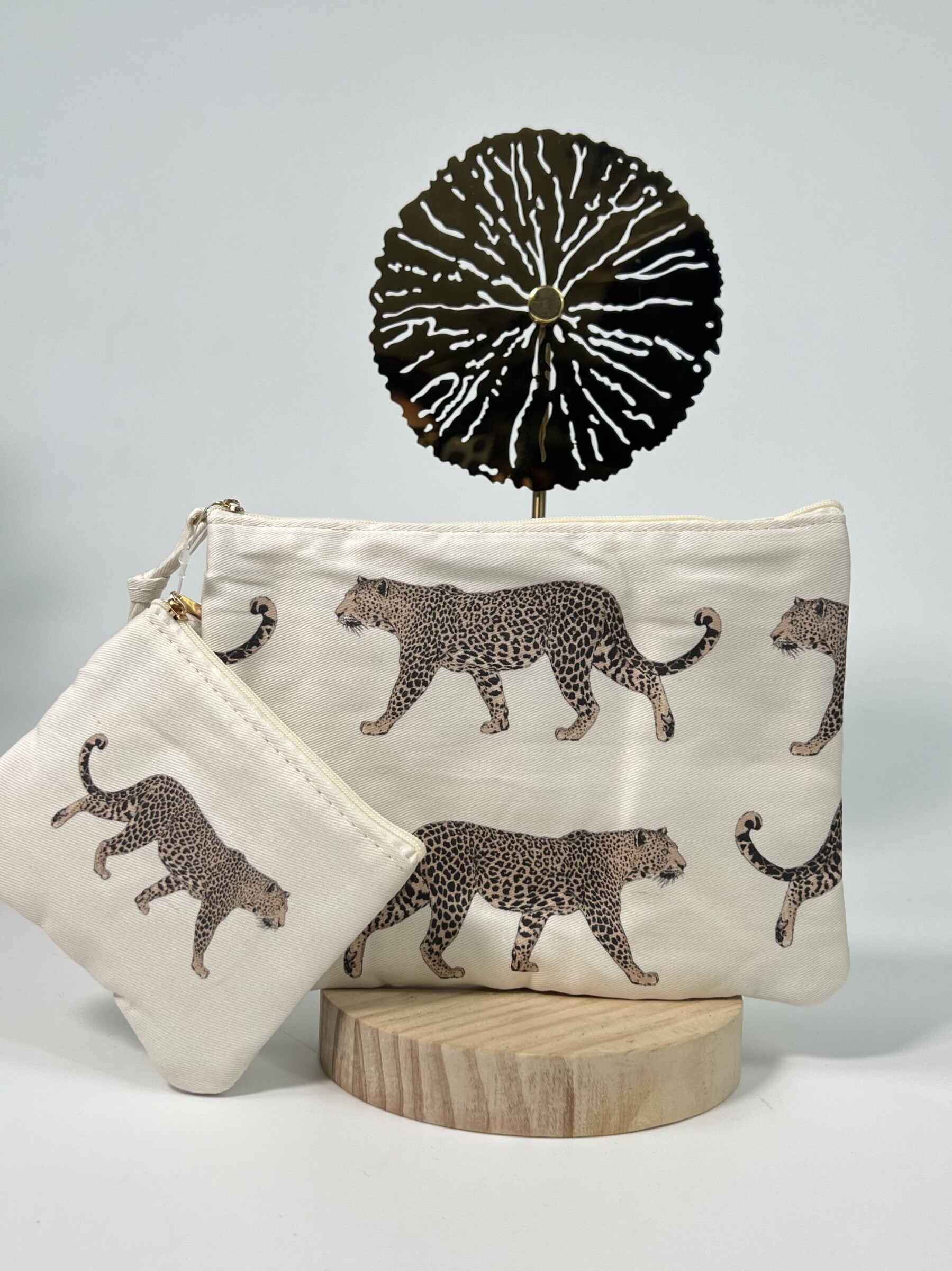 Großhändler Jade&Clarisse - DOPPELTE LOLA-GEPARD-BAUMWOLLBEUTEL