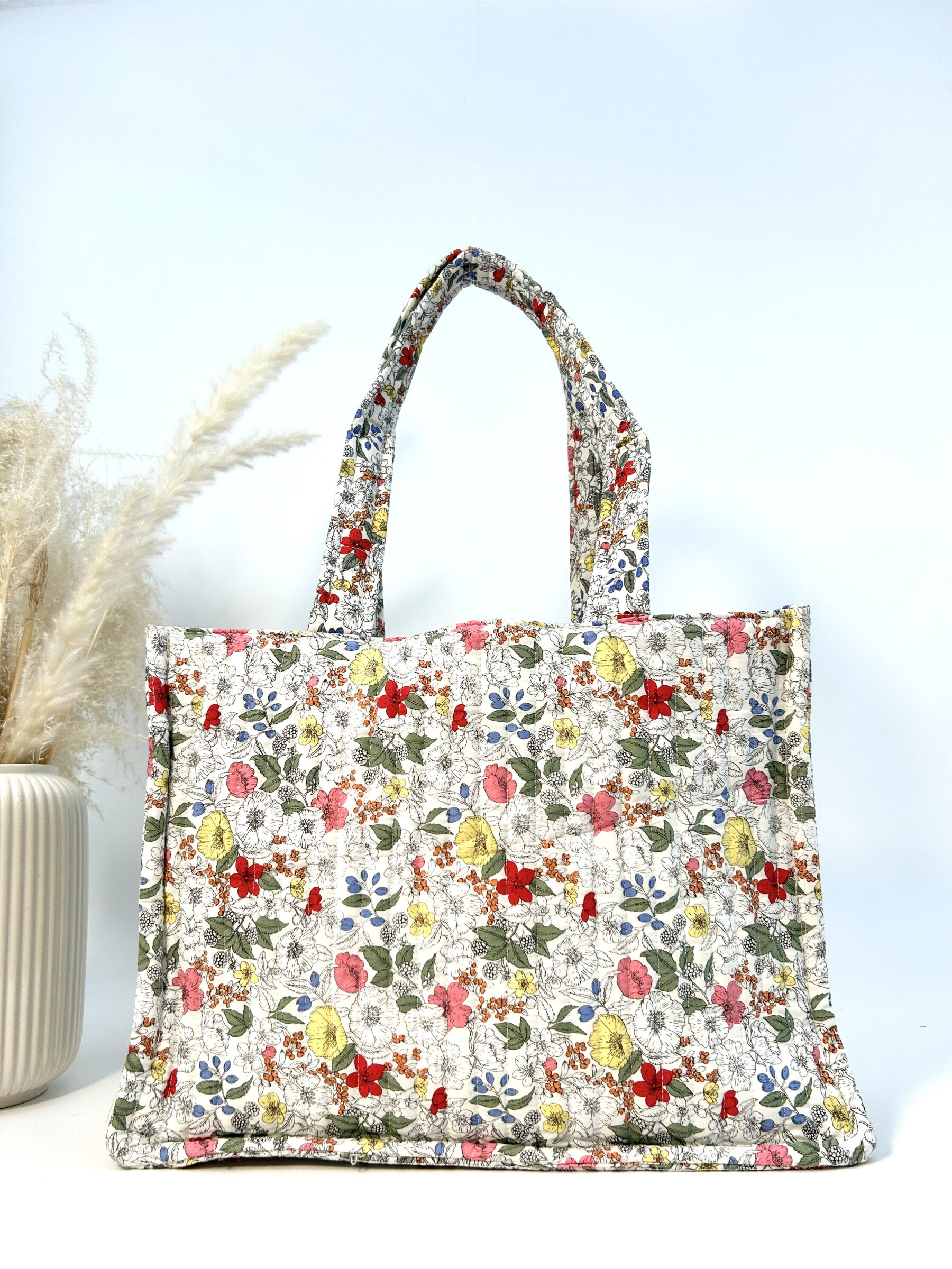 Wholesaler Jade&Clarisse - Large colored blue cotton bike bag