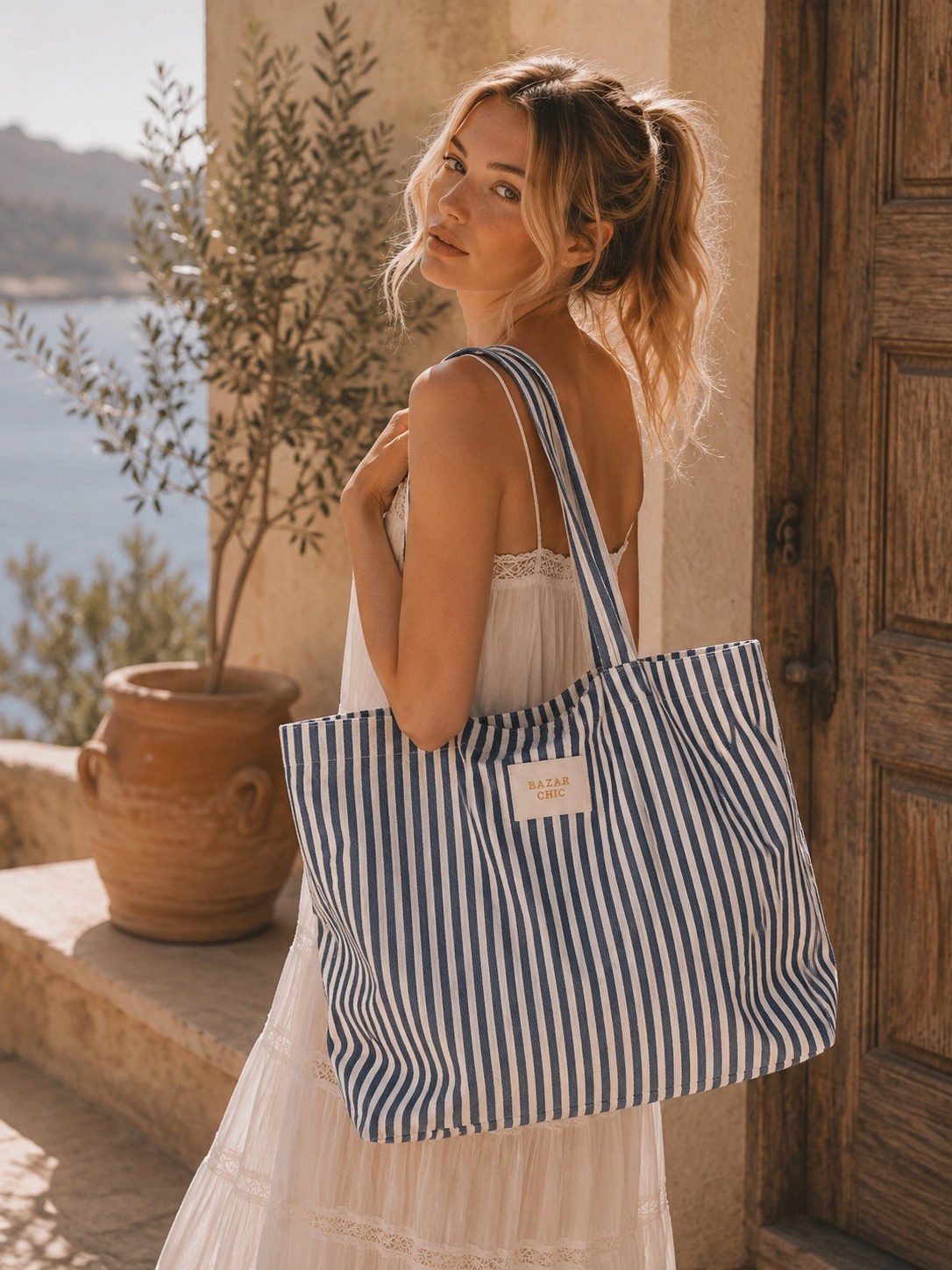Grossista Jade&Clarisse - Grande boemian carta shopping tote yuki
