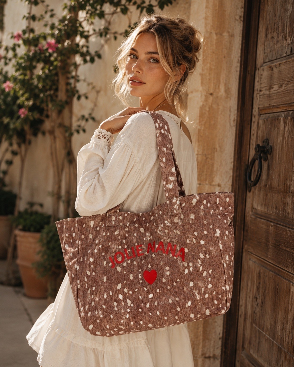 Grossista Jade&Clarisse - Grande boemian carta shopping tote yuki