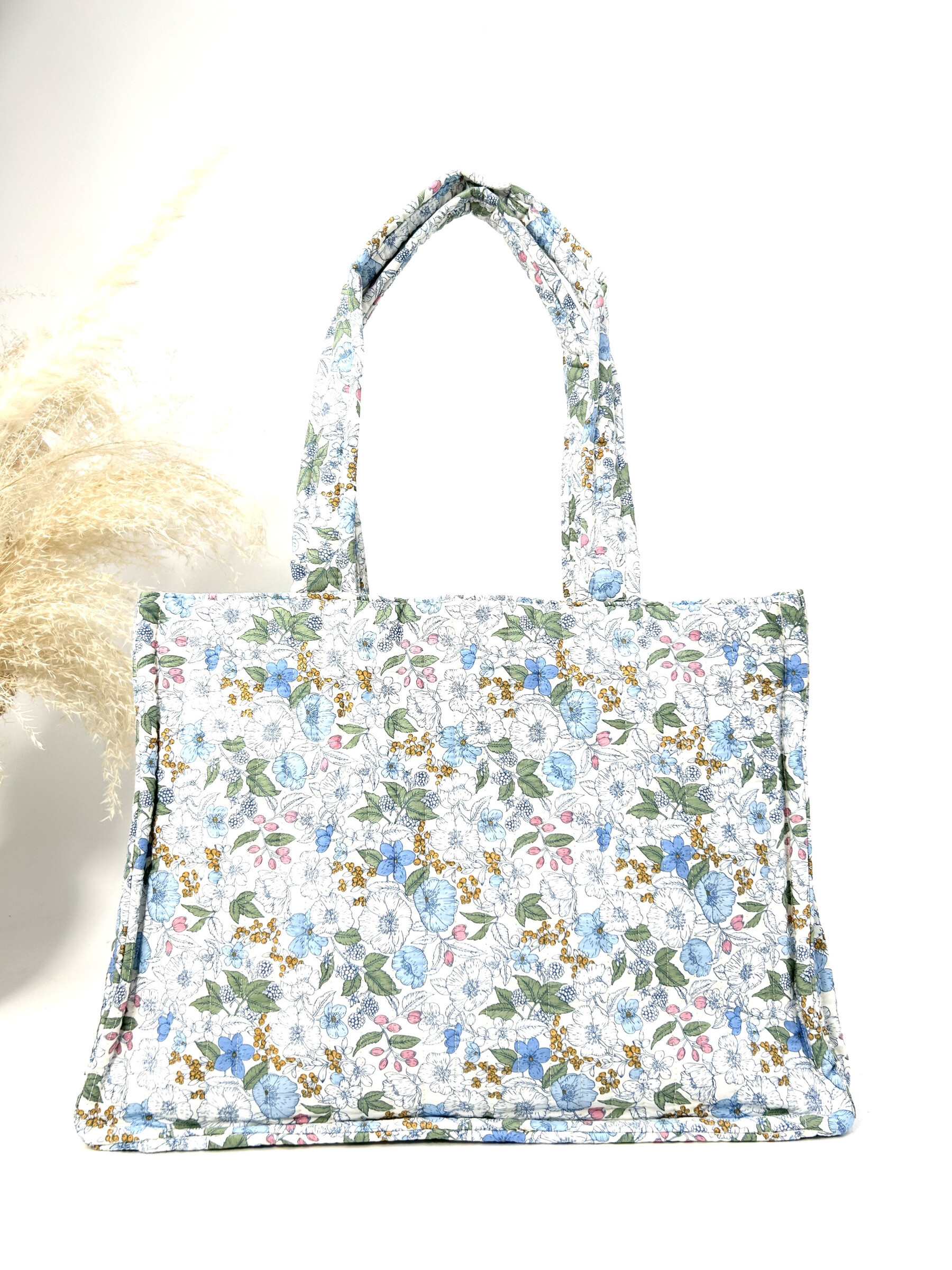 Wholesaler Jade&Clarisse - Large colored blue cotton bike bag