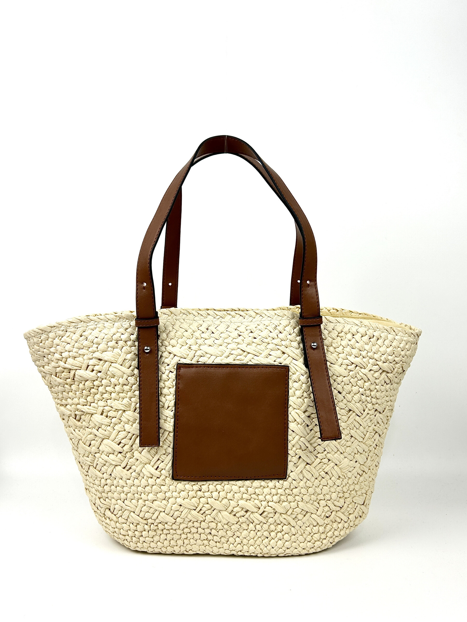 Wholesaler Jade&Clarisse - Braided Raphia basket with Philomène superior handles