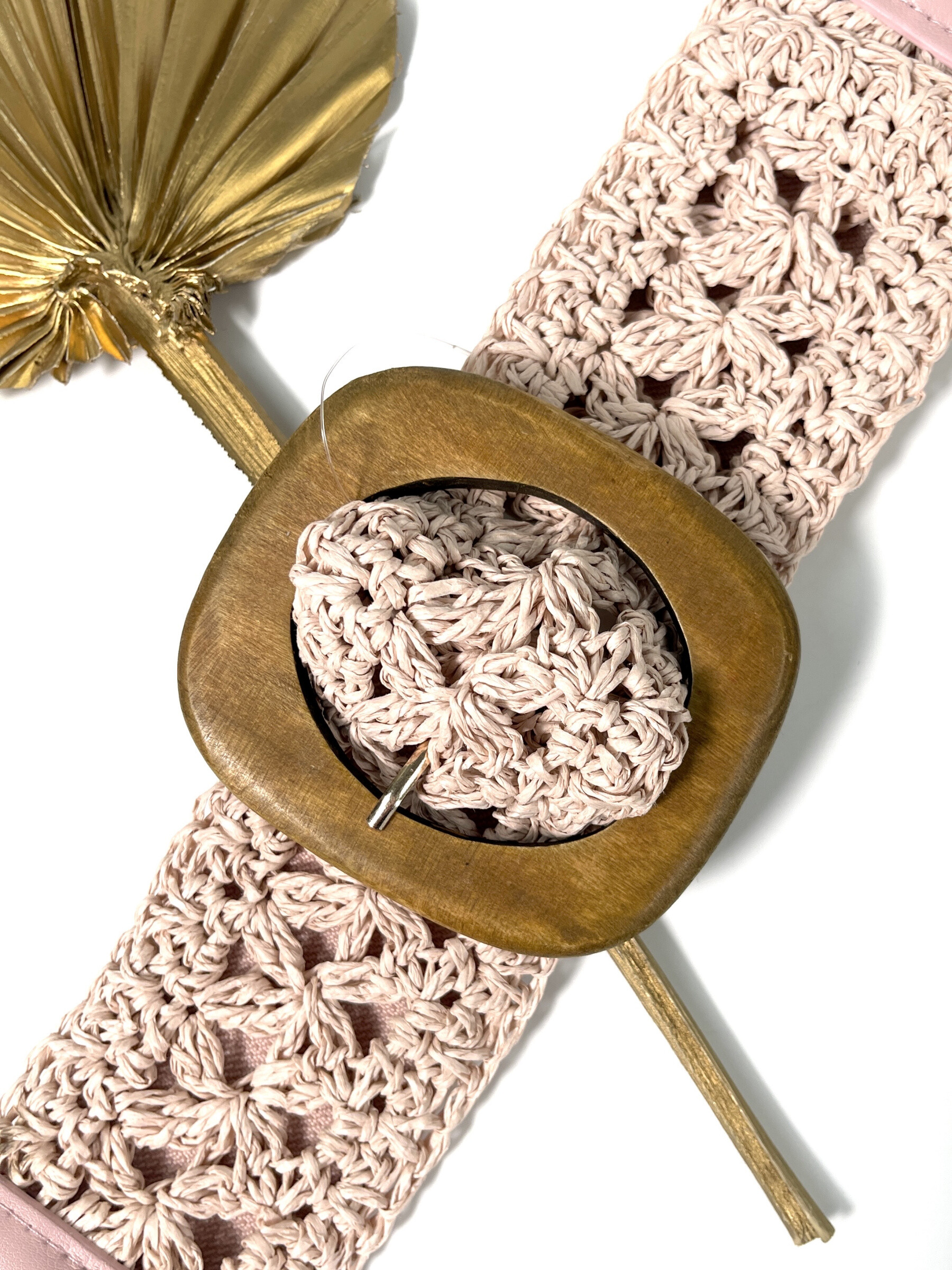 Grossiste Jade&Clarisse - CEINTURE BOHÈME TISSÉE MAIN BOUCLE OVALE ROMY