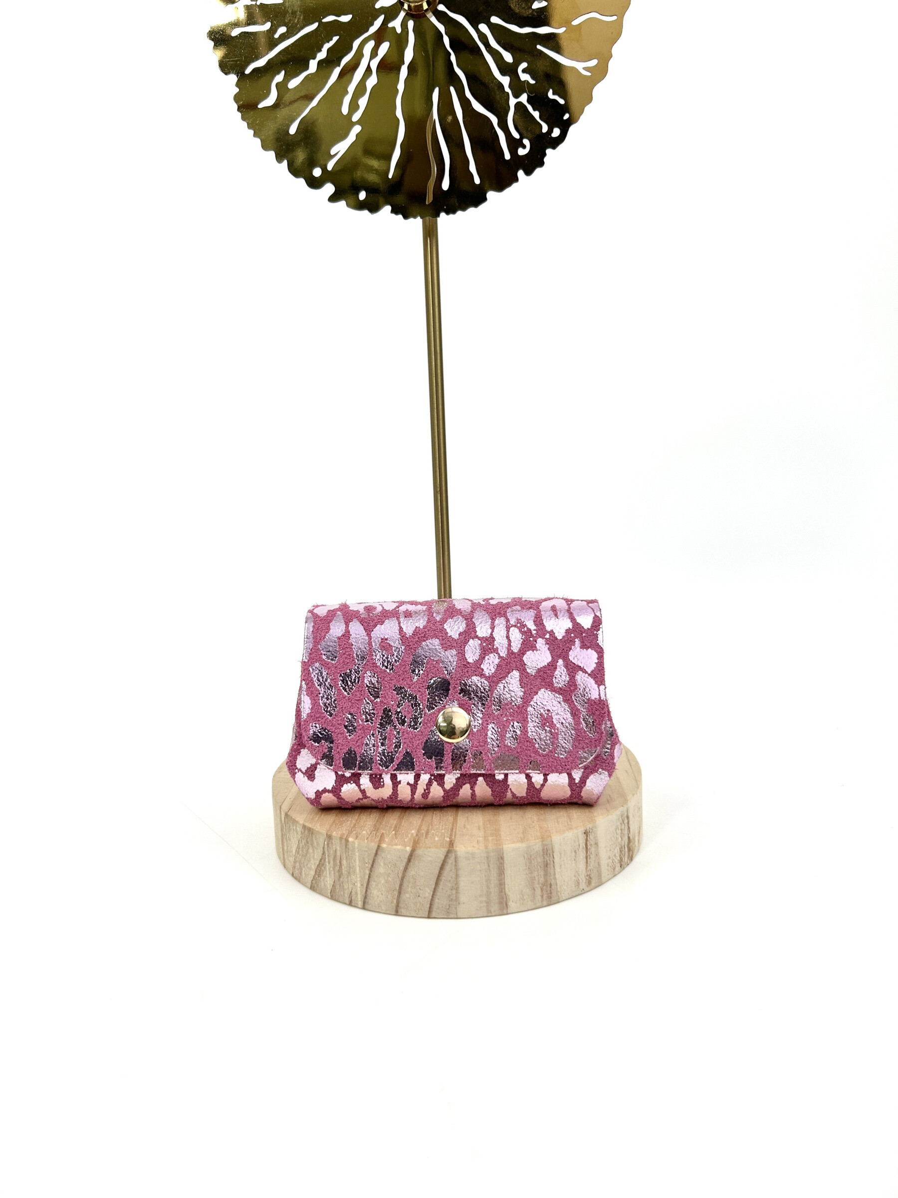 Wholesaler Jade&Clarisse - Brilliant leopard Italian leather card door