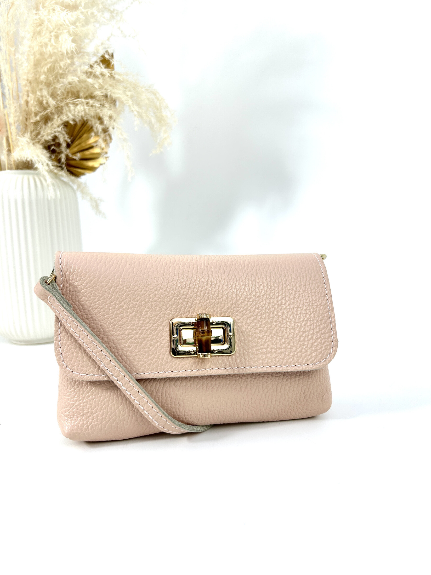 Wholesaler Jade&Clarisse - Clémence brushed leather shoulder bag