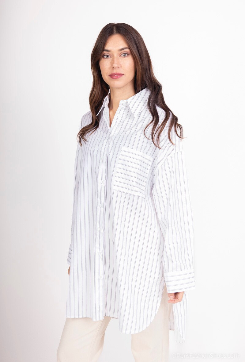 Wholesaler JADE - OVERSIZED JADE STRIPED SHIRT