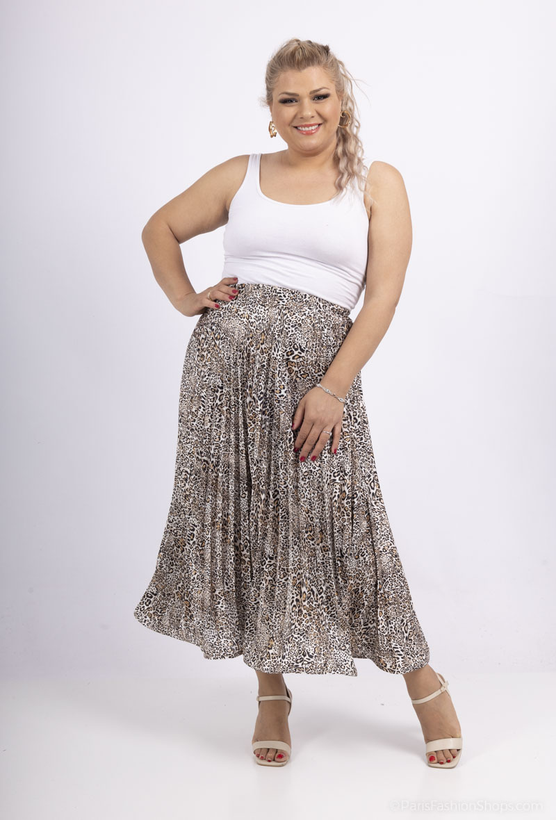 Wholesaler JADE - leopard print skirt