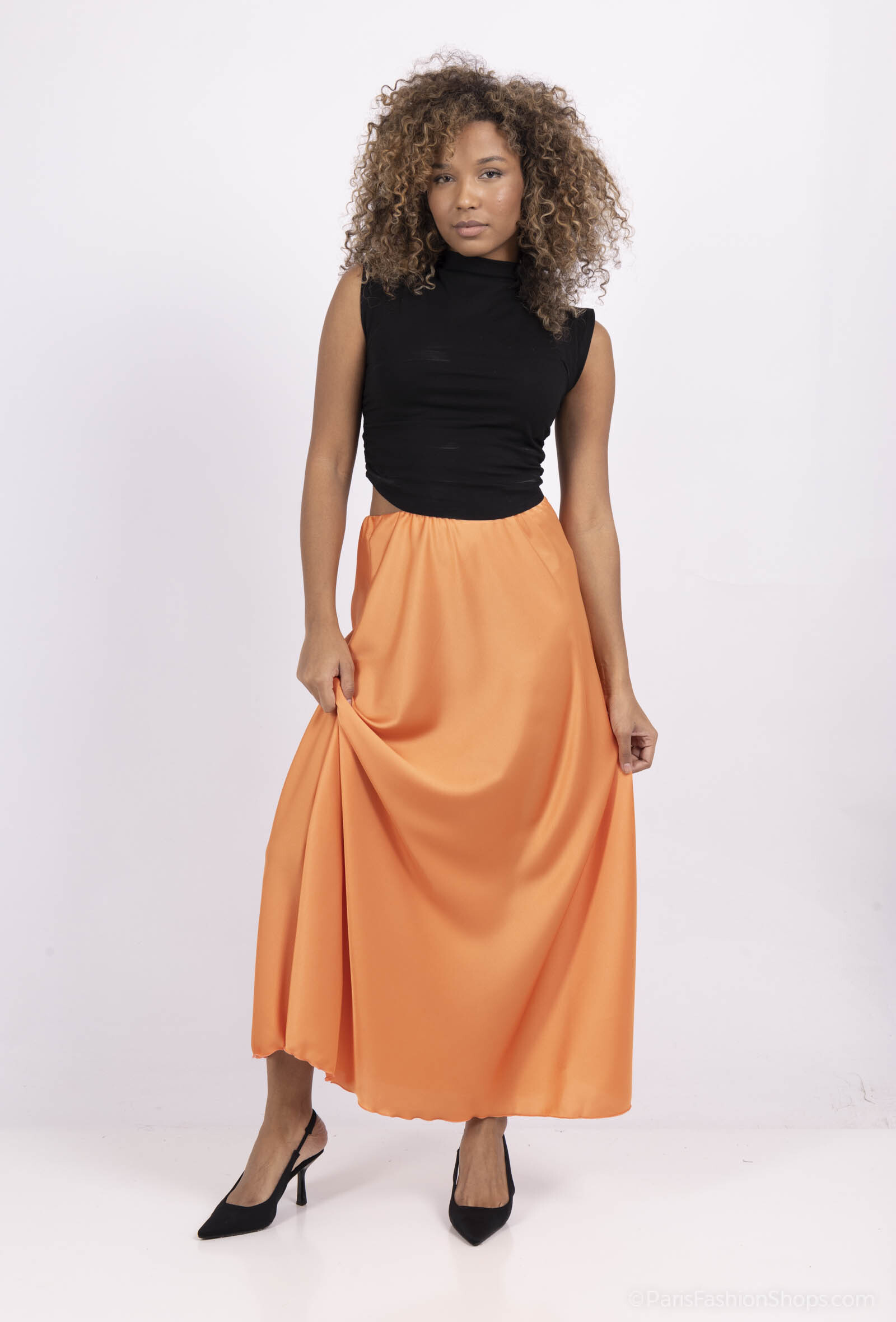 Wholesaler JADE - SATIN JADE SKIRT