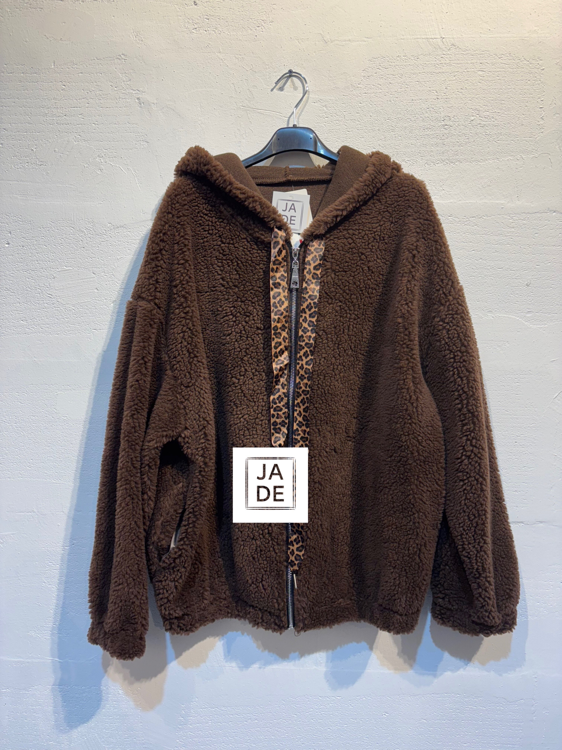 Wholesaler JADE - TEDDY JADE SWEATSHIRT JACKET