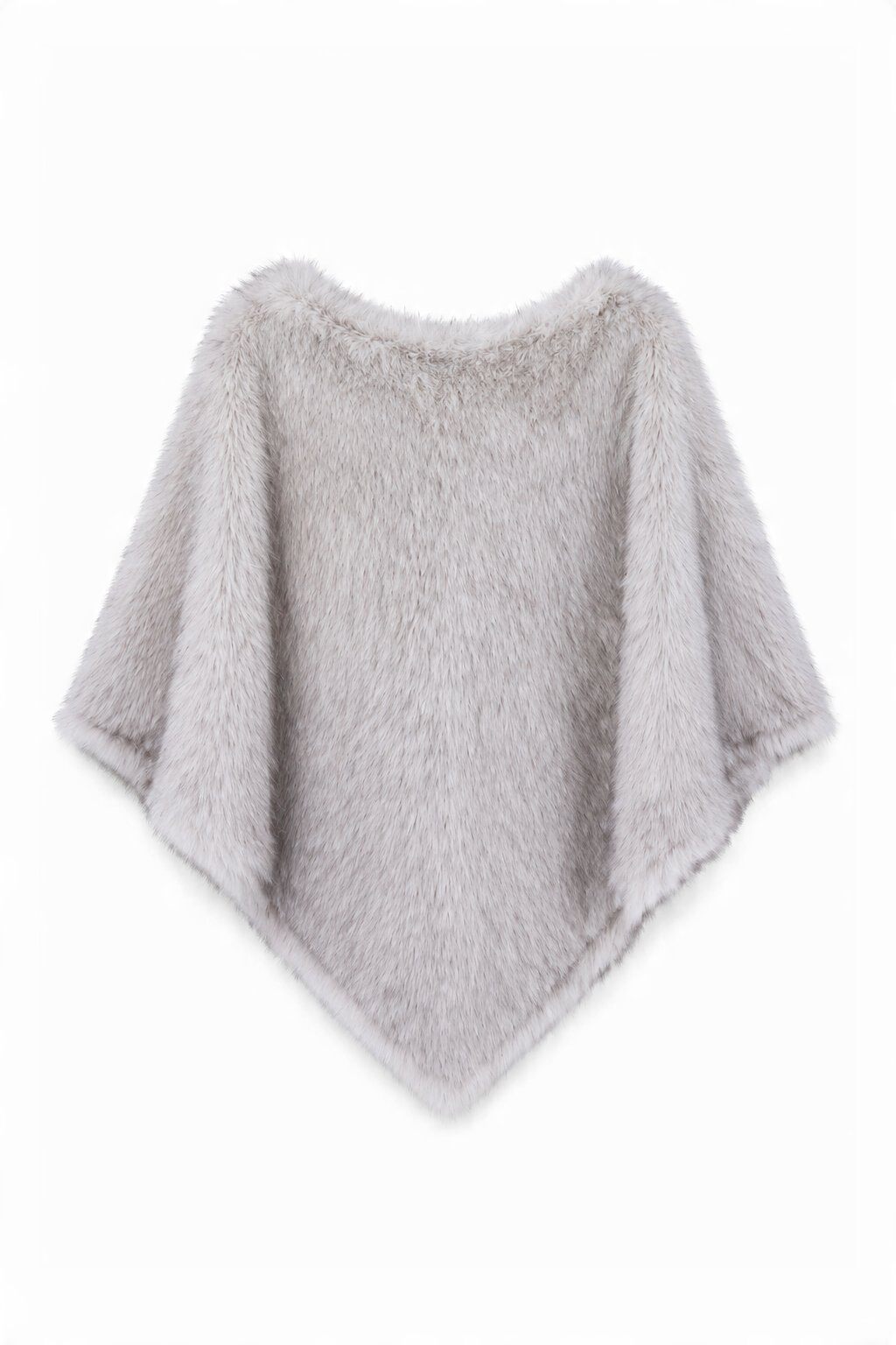 Grossiste JAMILLA - Poncho Cape entièrement en fausse fourrure