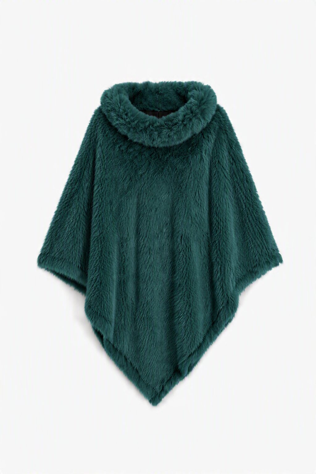 Grossiste JAMILLA - Poncho Cape entièrement en fausse fourrure