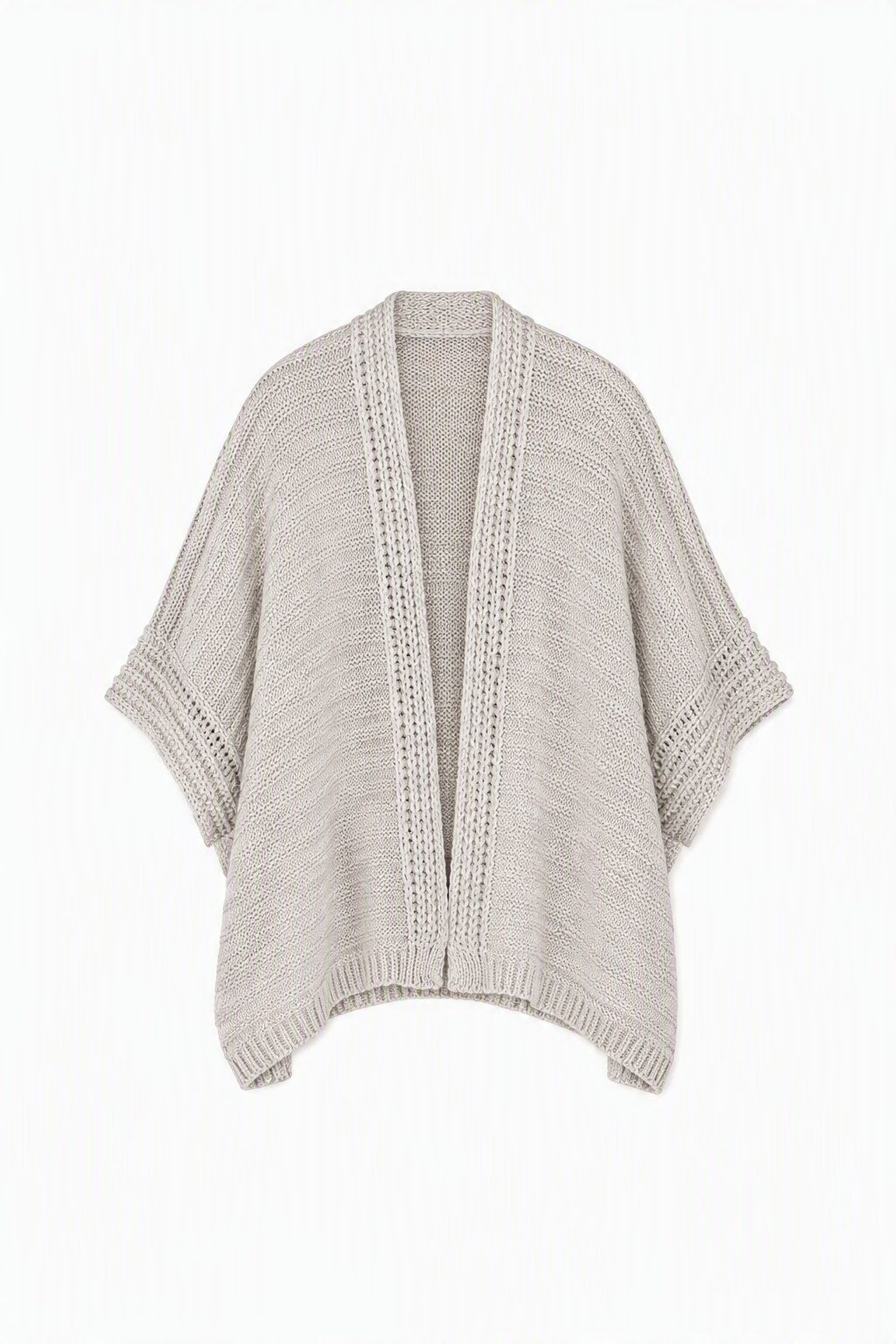 Grossista JAMILLA - Mantella Cardigan Aperta in Maglia Lavorata