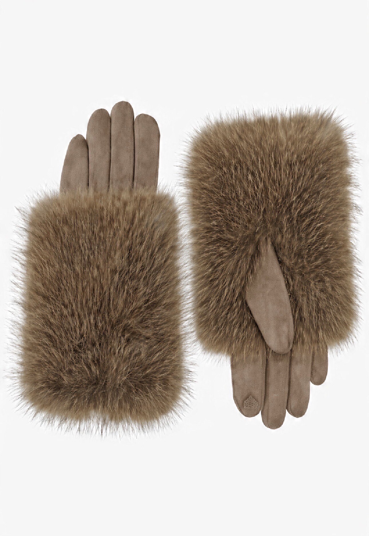 Großhändler JAMILLA - Fingerhandschuhe mit Kunstpelz