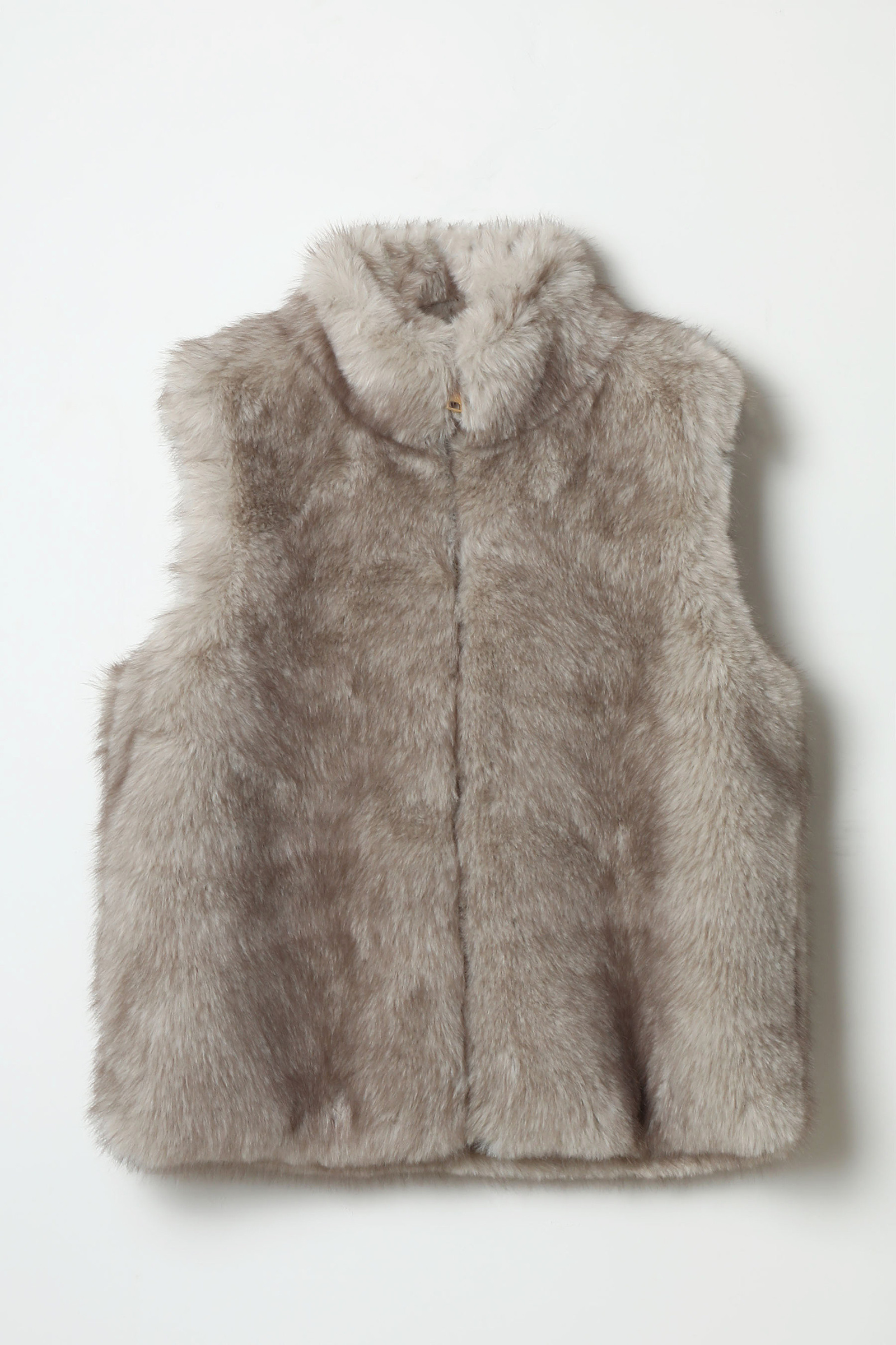 Grossiste Jamilla - Gilet en fausse fourrure avec zip