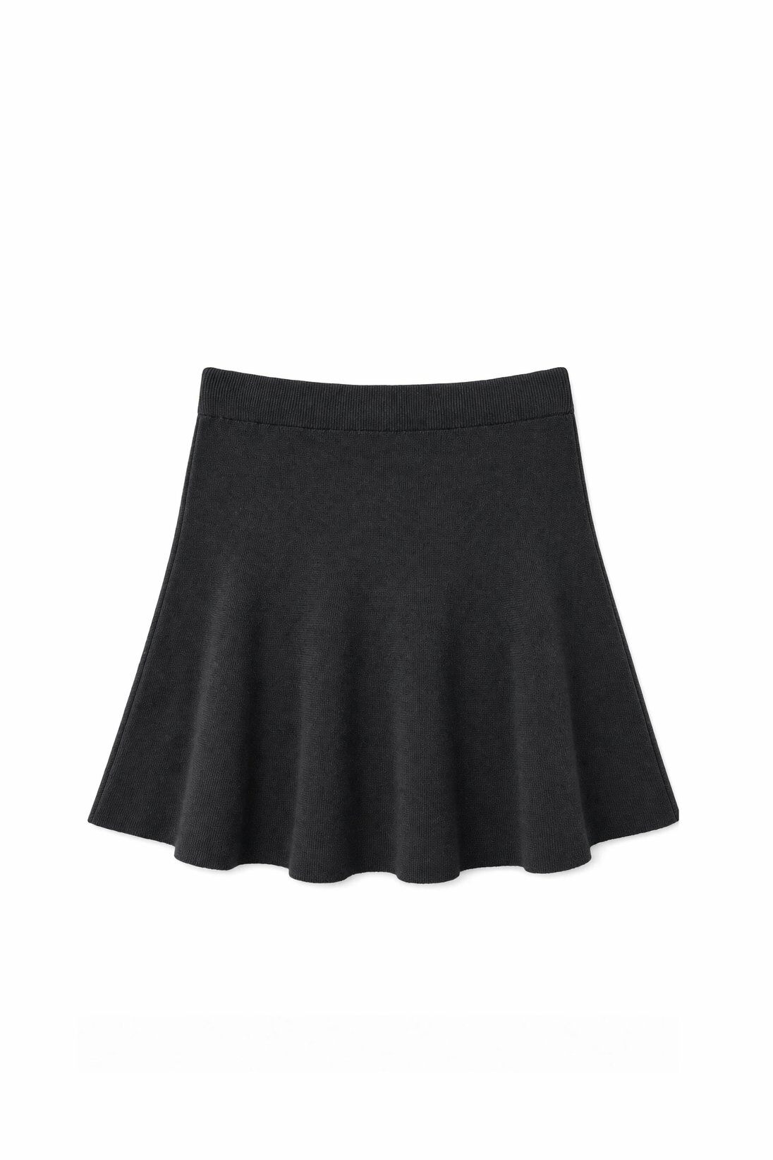 Wholesaler JAMILLA - Flared Knit Mini Skirt with Elastic Waistband