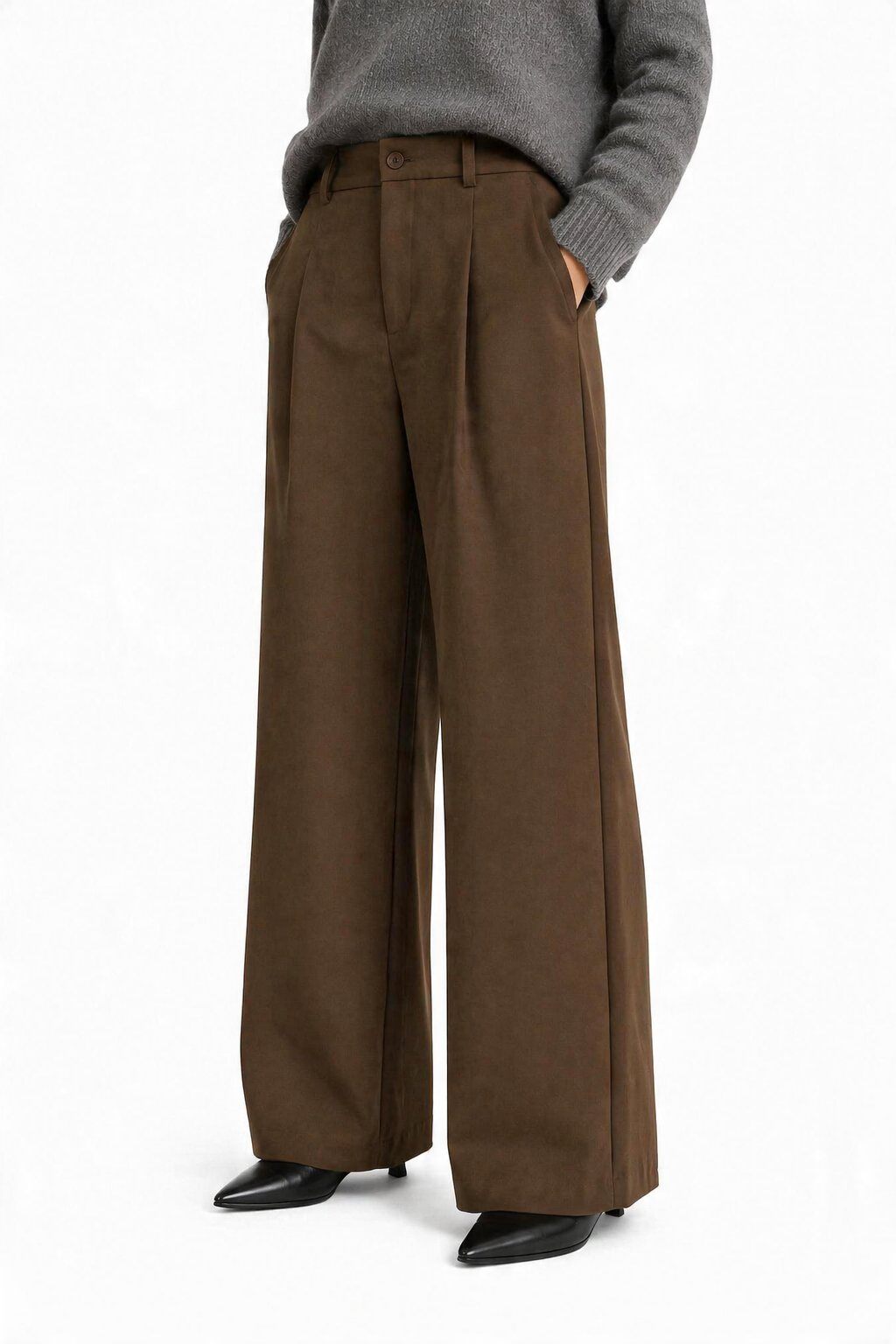 Wholesaler JAMILLA - High-Waisted Fluid Palazzo Pants