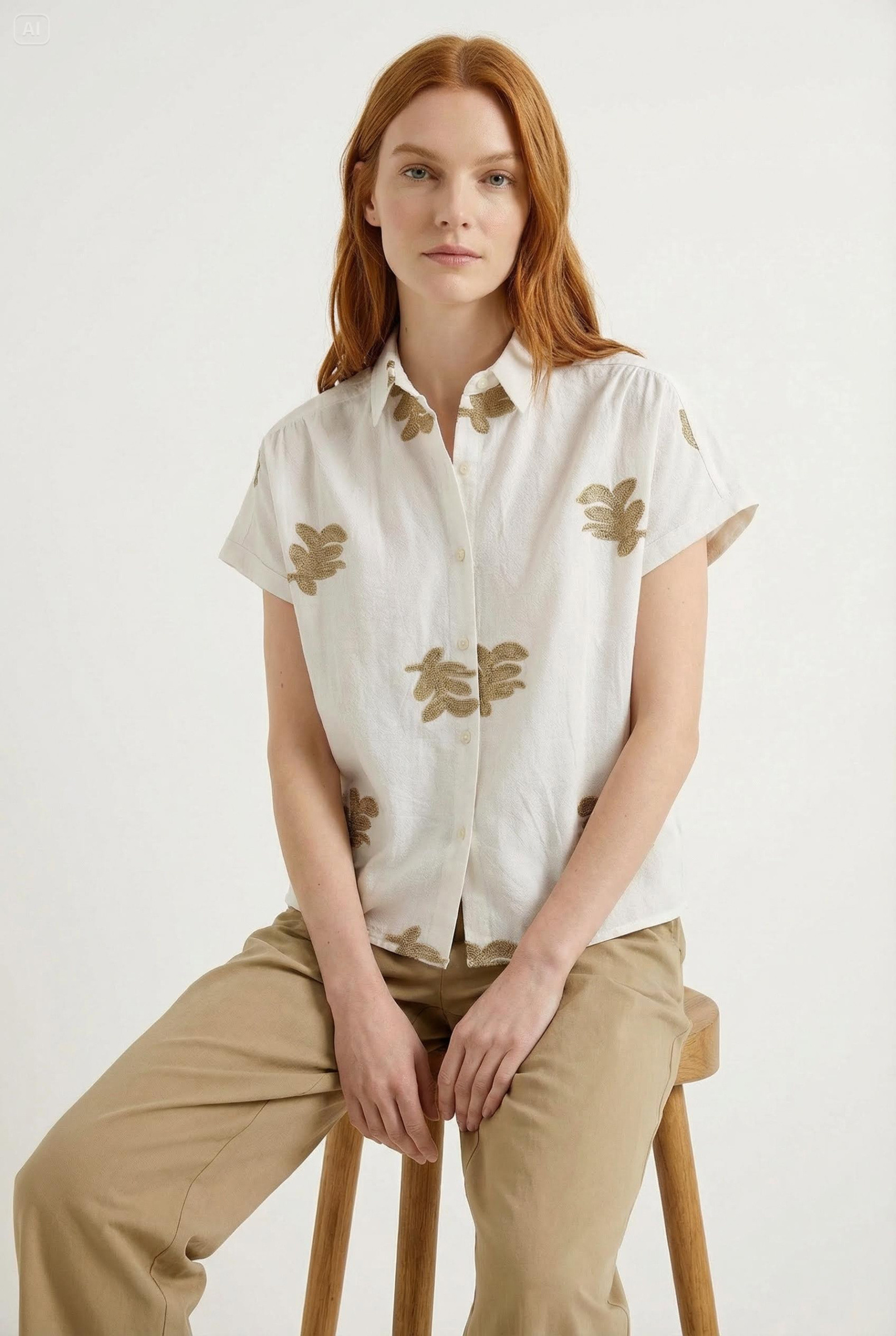 Grossista Jamilla - Camicia con ricamo