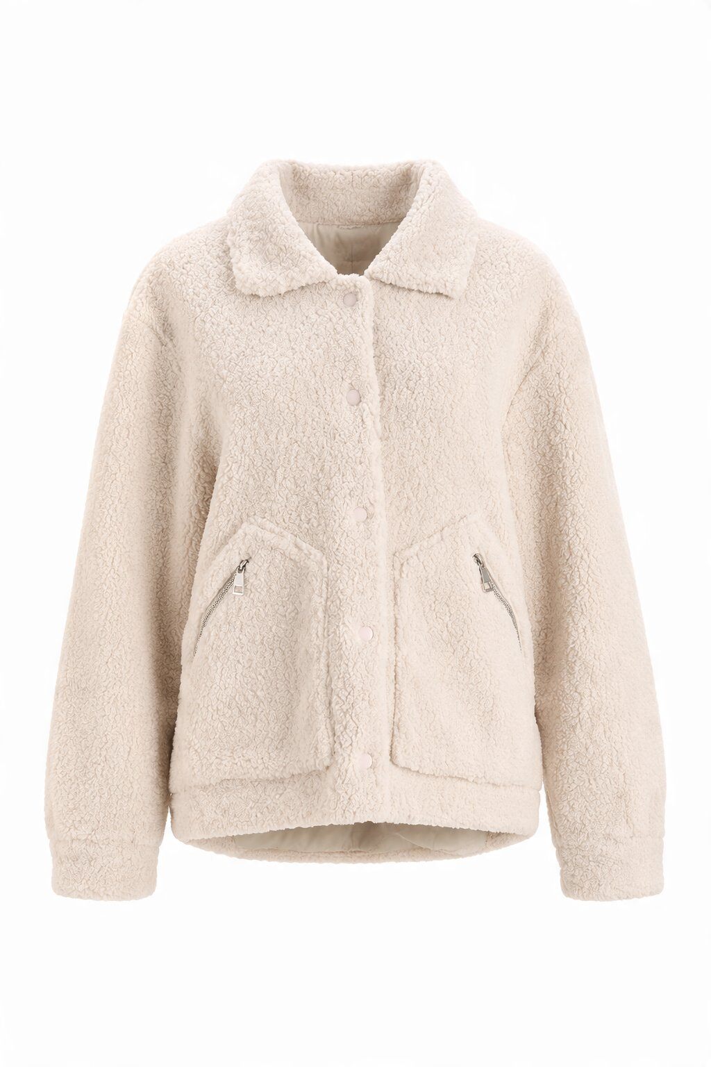 Grossiste JAMILLA - Veste Teddy avec fermeture éclair