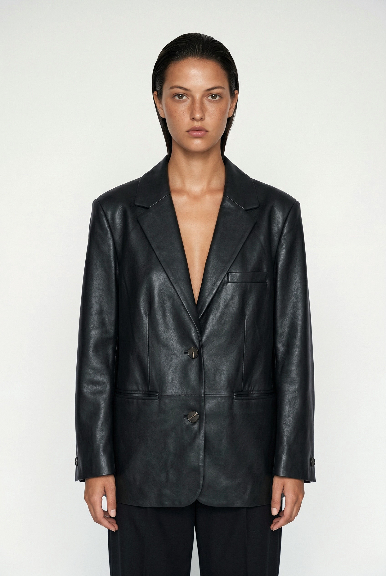 Wholesaler JAMILLA - Single-breasted leather blazer