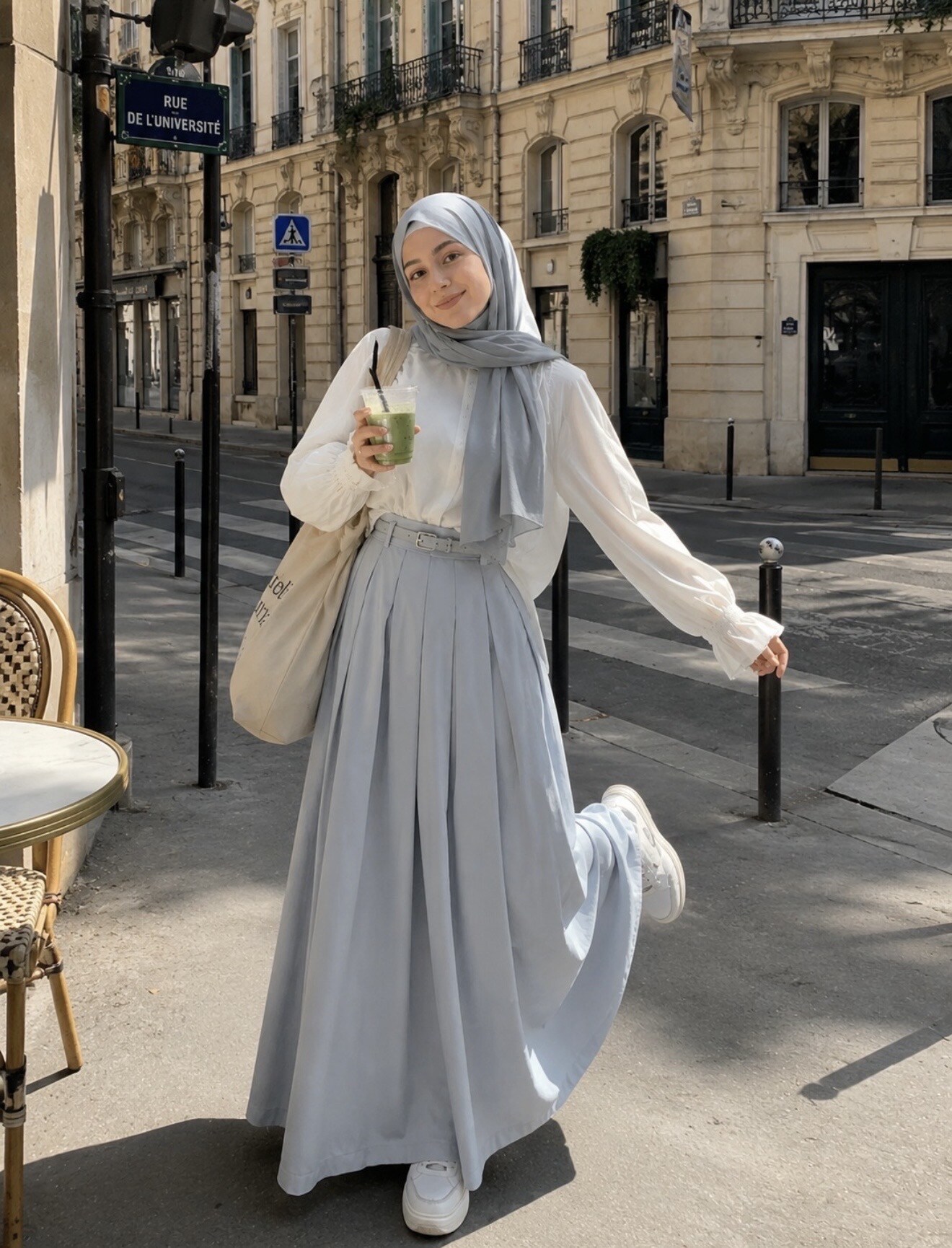 Großhändler Jasminah Paris - Crêpe-Rock mit passendem Gürtel