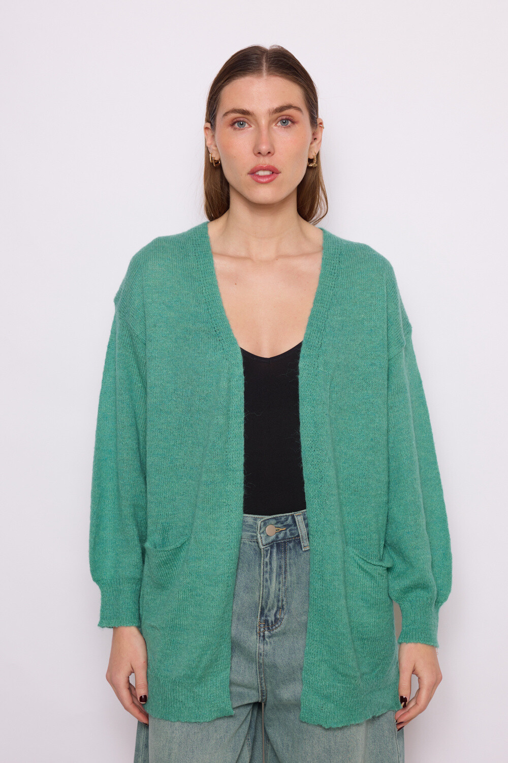 Grossiste JCL Paris - Gilet long en maille à poches