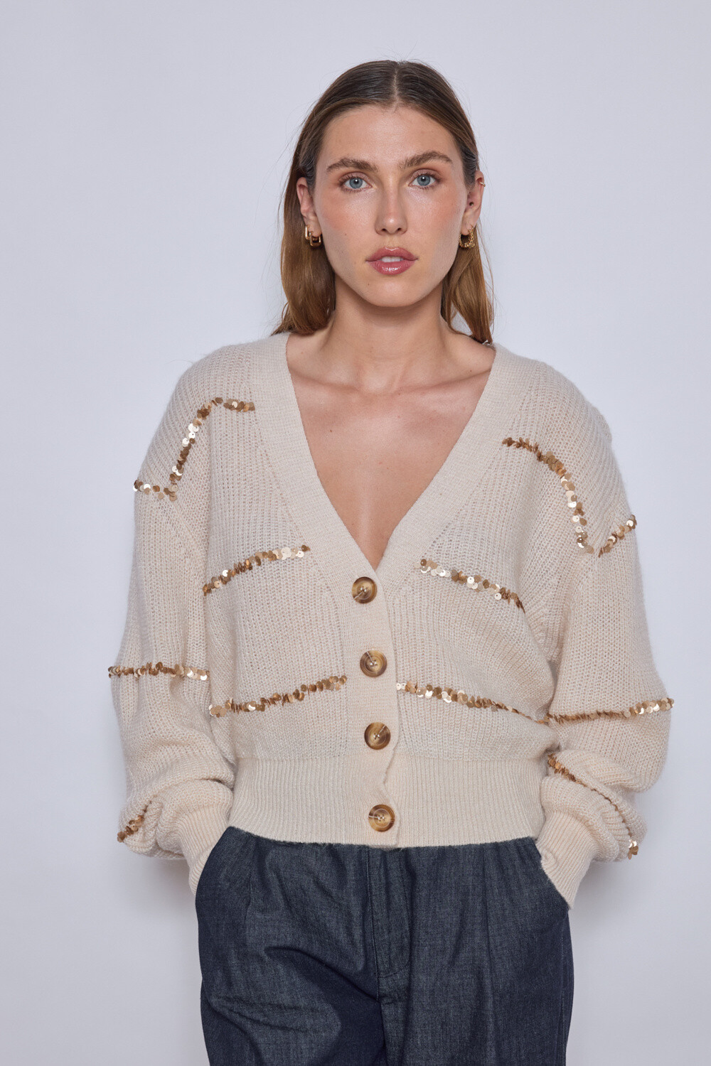 Wholesaler JCL Paris - Plain cardigan