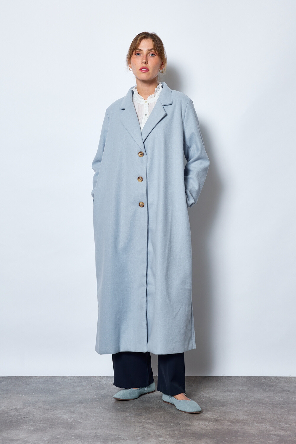 Grossiste JCL Paris - Manteau long à boutons