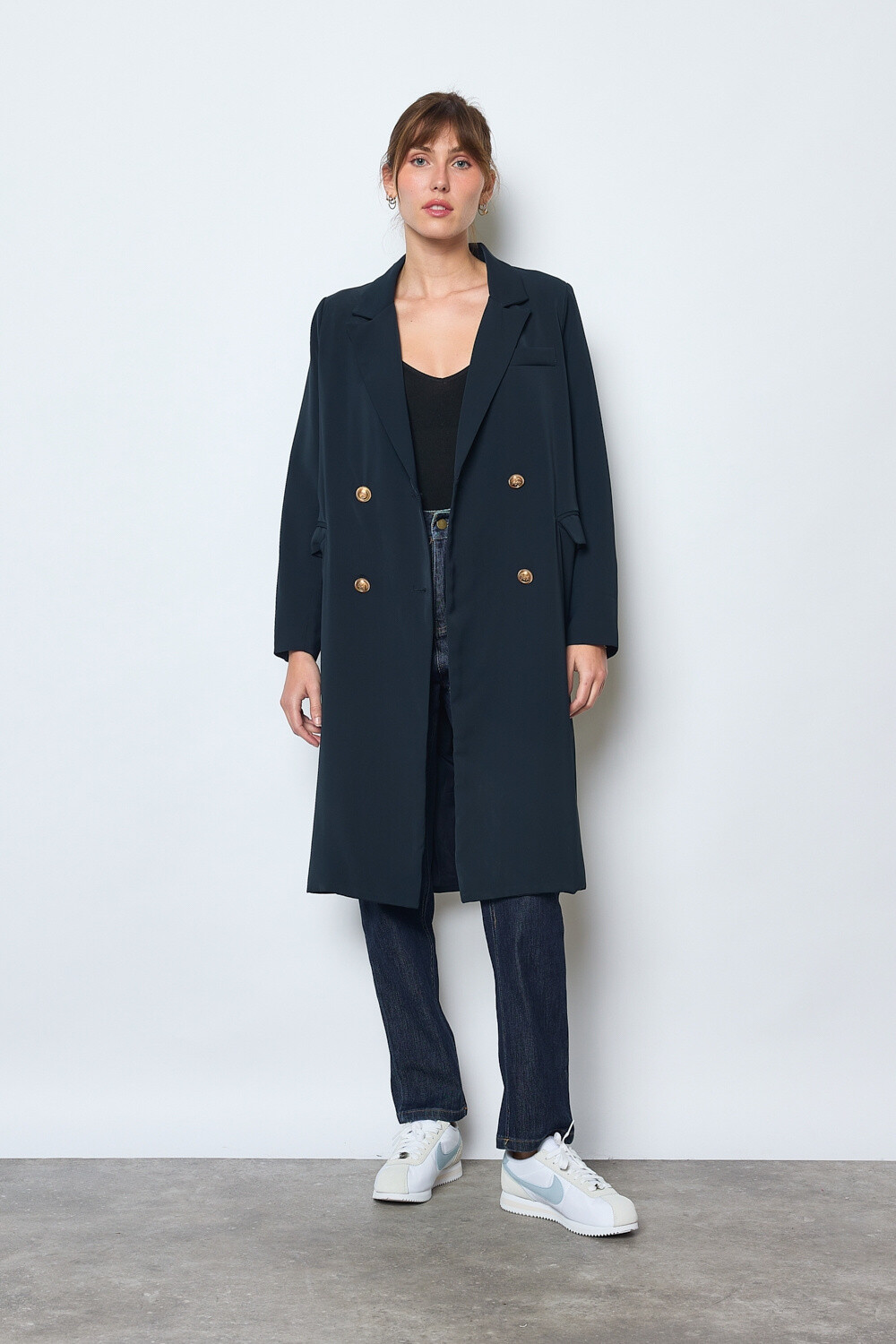 Grossiste JCL Paris - Manteau oversize à double boutonnage