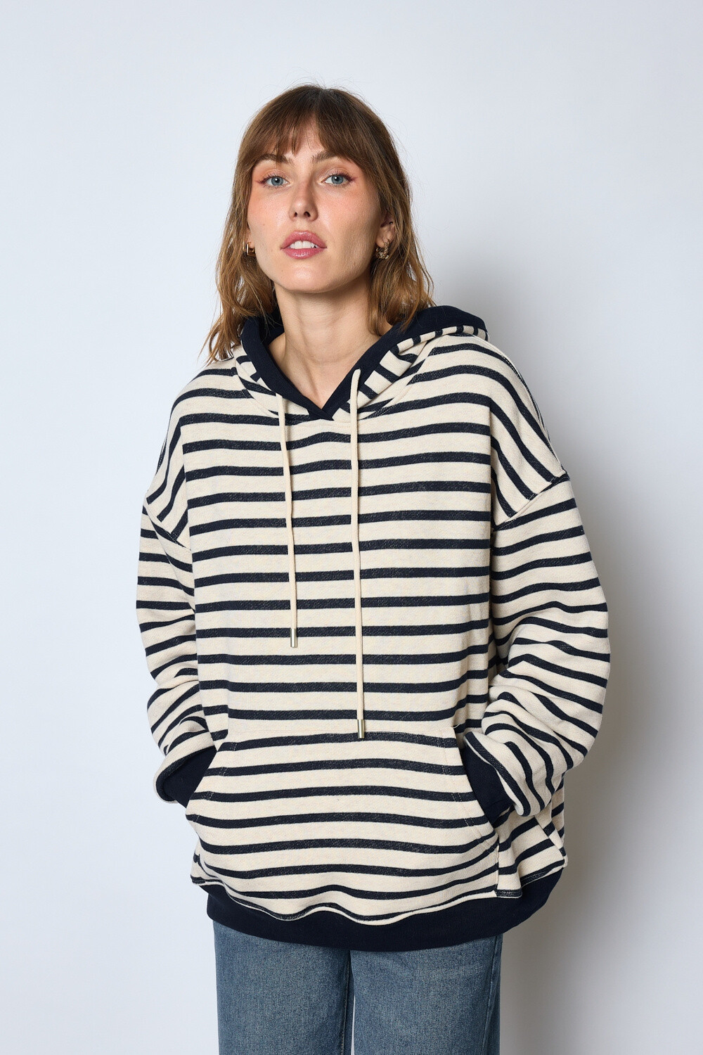 Wholesaler JCL Paris - Striped hoodie in a casual