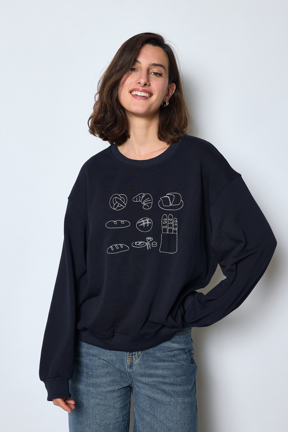 Mayorista JCL Paris - Sudadera de algodón de corte holgado