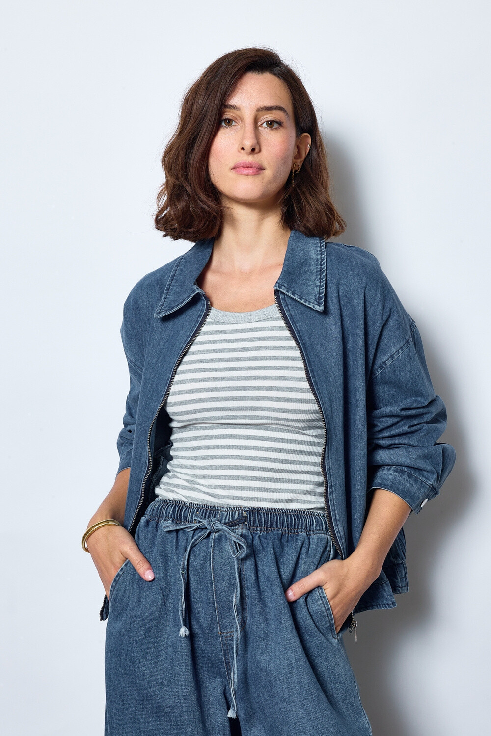 Grossista JCL Paris - Giacca in denim casual