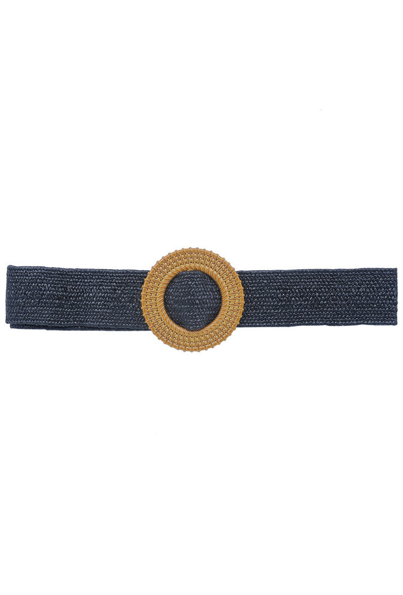 Grossiste JCL - Ceinture raphia en paille élastiqué