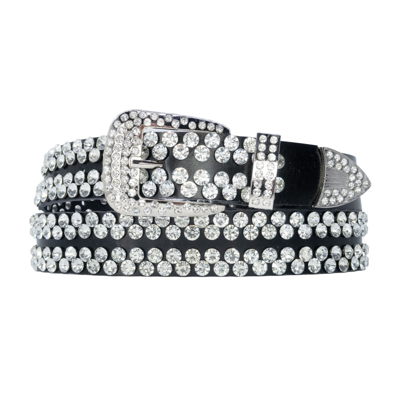 Mayorista JCL - CINTURÓN MUJER CON STRASS 35MM