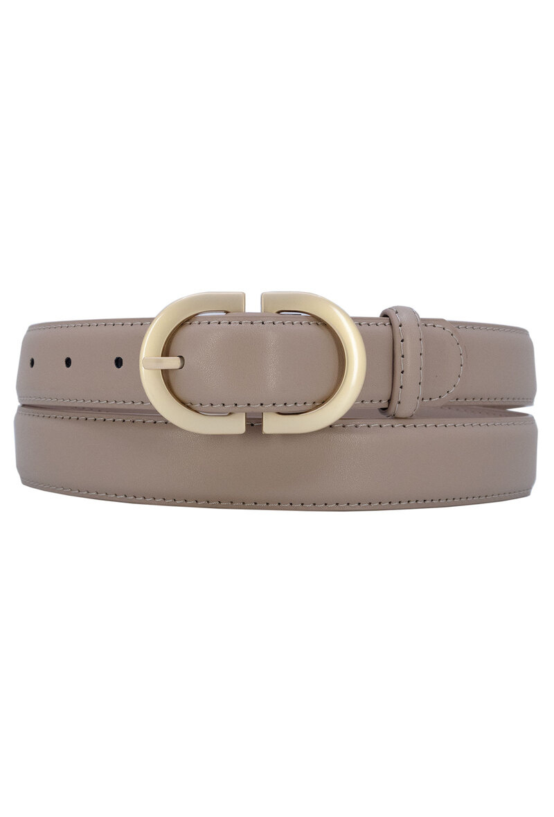 Wholesaler JCL - Women's belt in split cowhide leather 3 cm wide