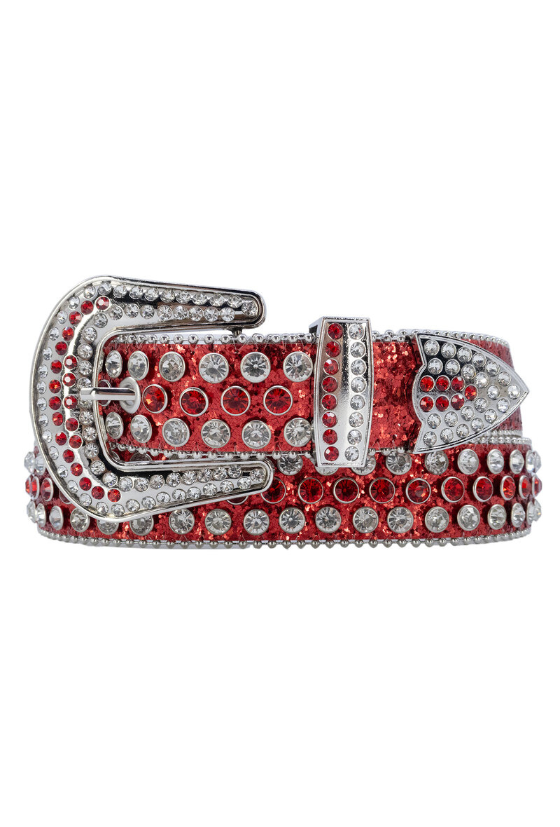 Wholesaler JCL - Belt with rhinestone buckle
