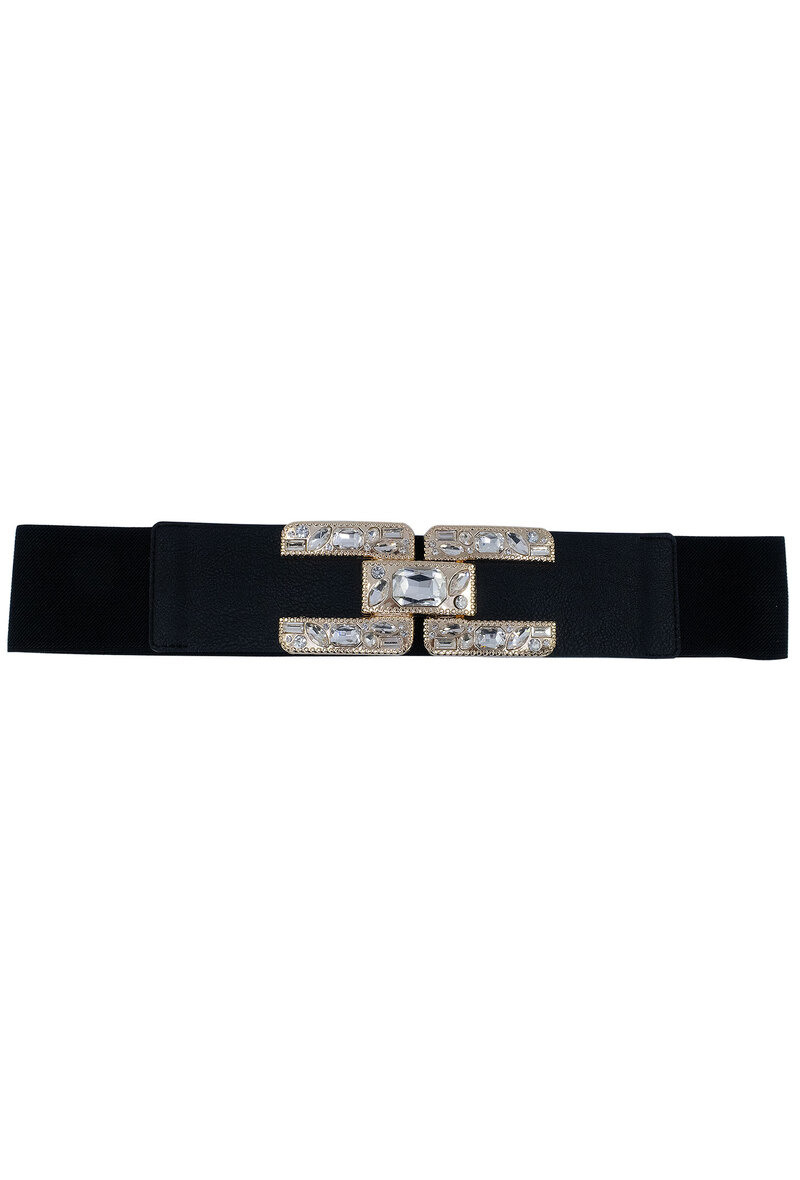 Mayorista JCL - Cinturón elástico de mujer con hebilla de strass.