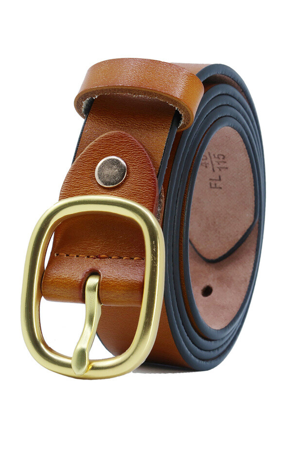 Grossiste JCL - Ceinture femme en cuir avec boucle dorée