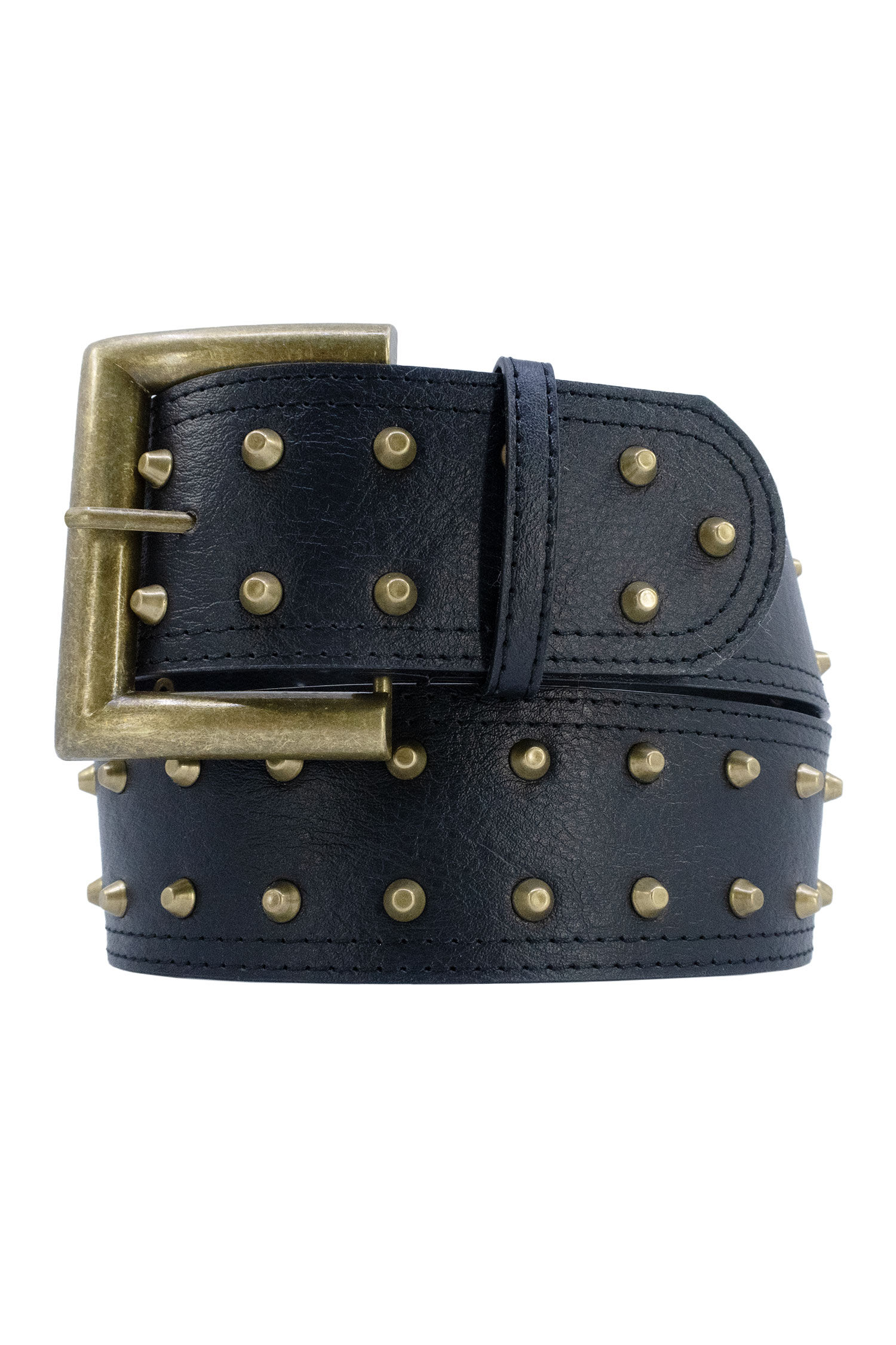 Women's synthetic belt with stud decoration
Width: 6 cm
One size: 108 cm
Material: Synthetic