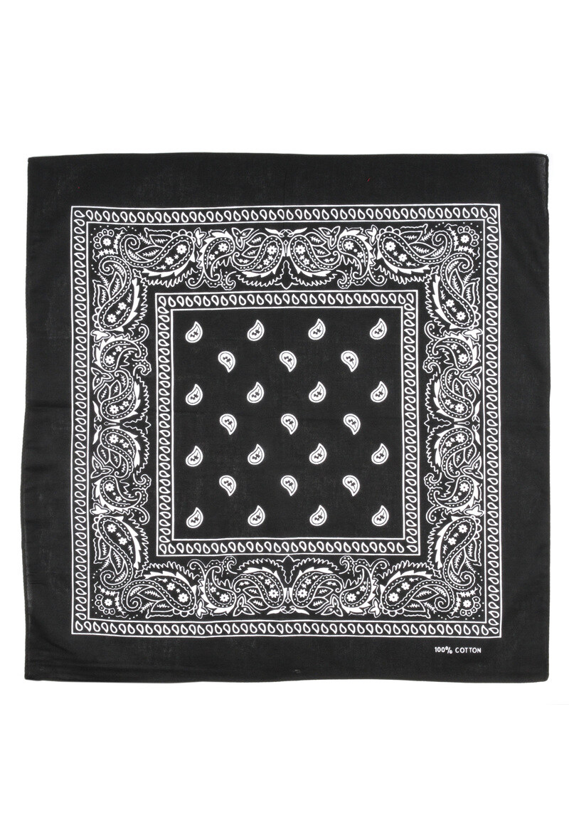 Großhändler JCL - Bandanas aus Baumwolle mit Paisley-Cashmere-Muster 55x55 cm