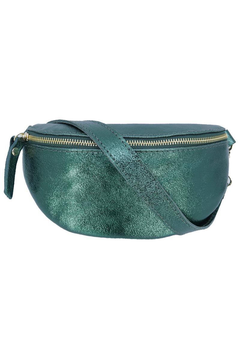 Wholesaler JCL - Iridescent leather banana bag with metal closure
